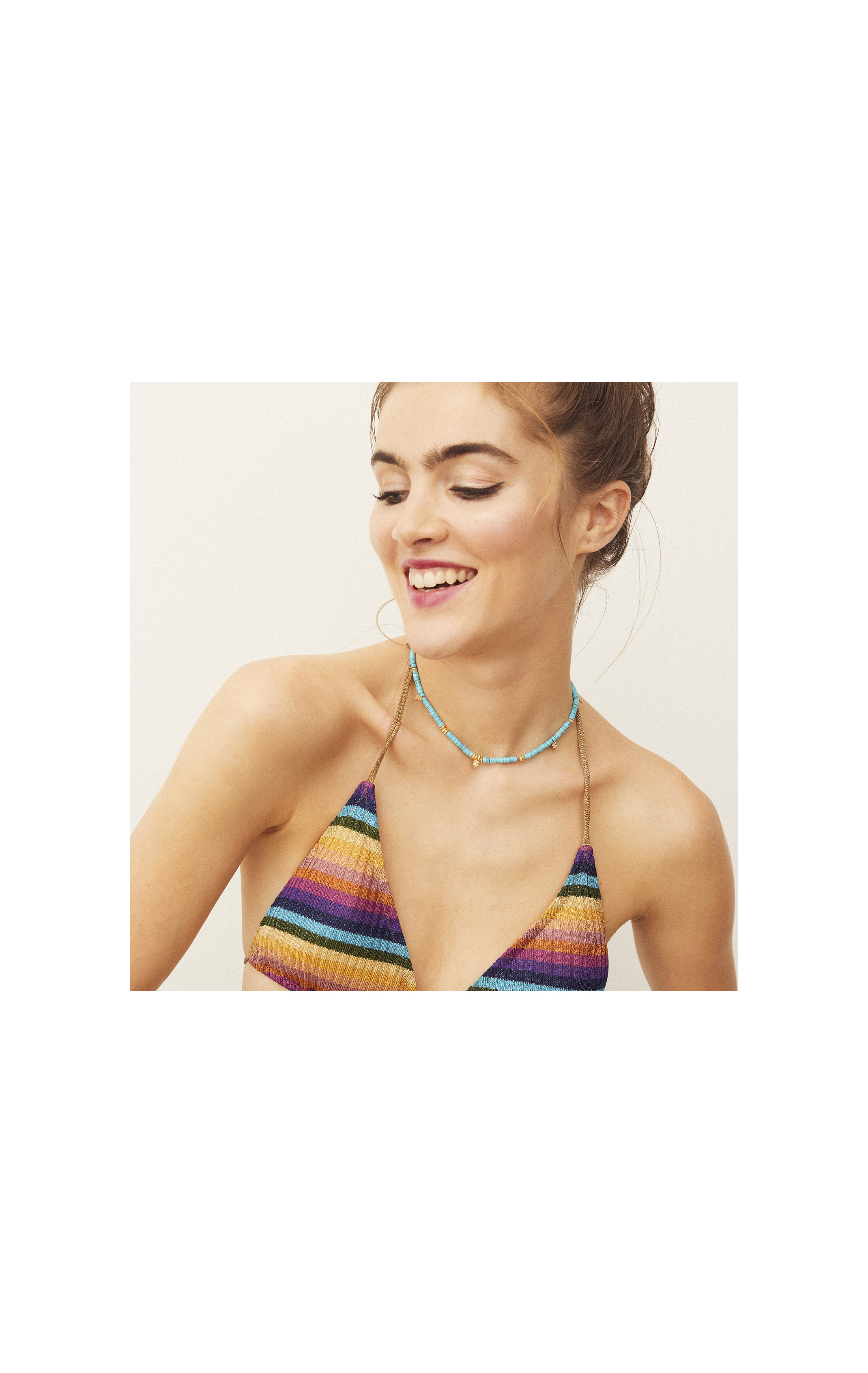 Collier Mamba Bleu Turquoise