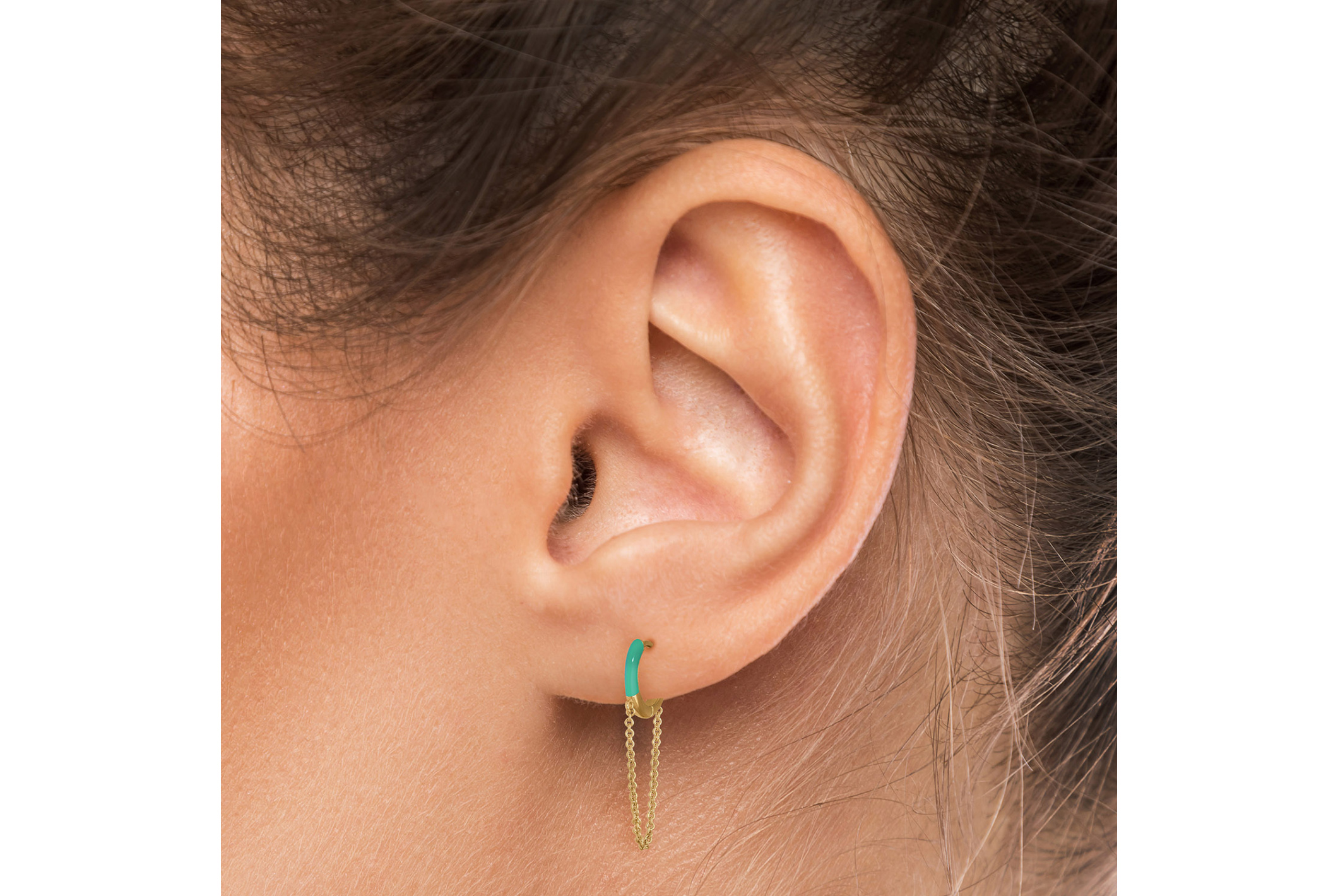 Hipanema Earring Milady Green emeraude