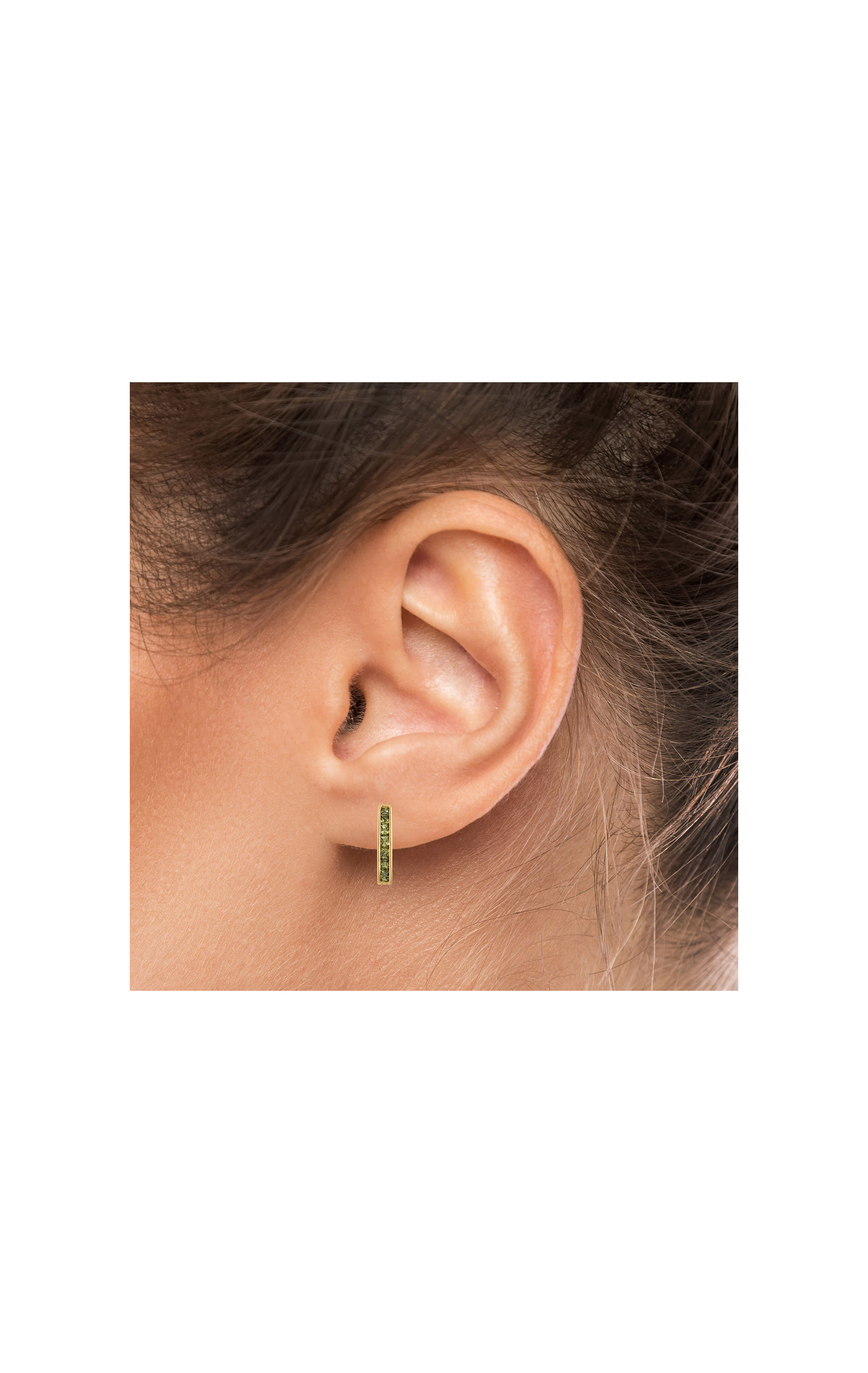 Boucle d'oreille Nicoletti Jaune Peridot