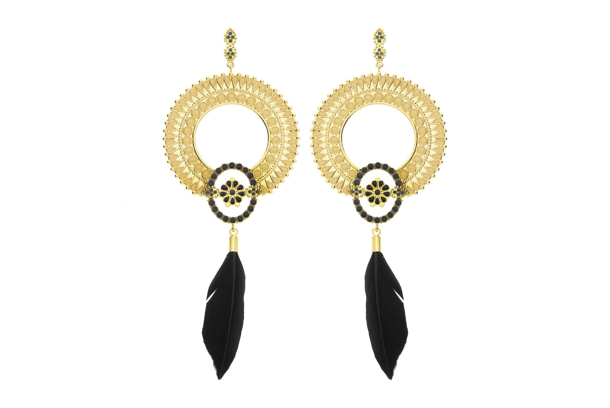 Hipanema Boucles d'oreilles Azana Noir