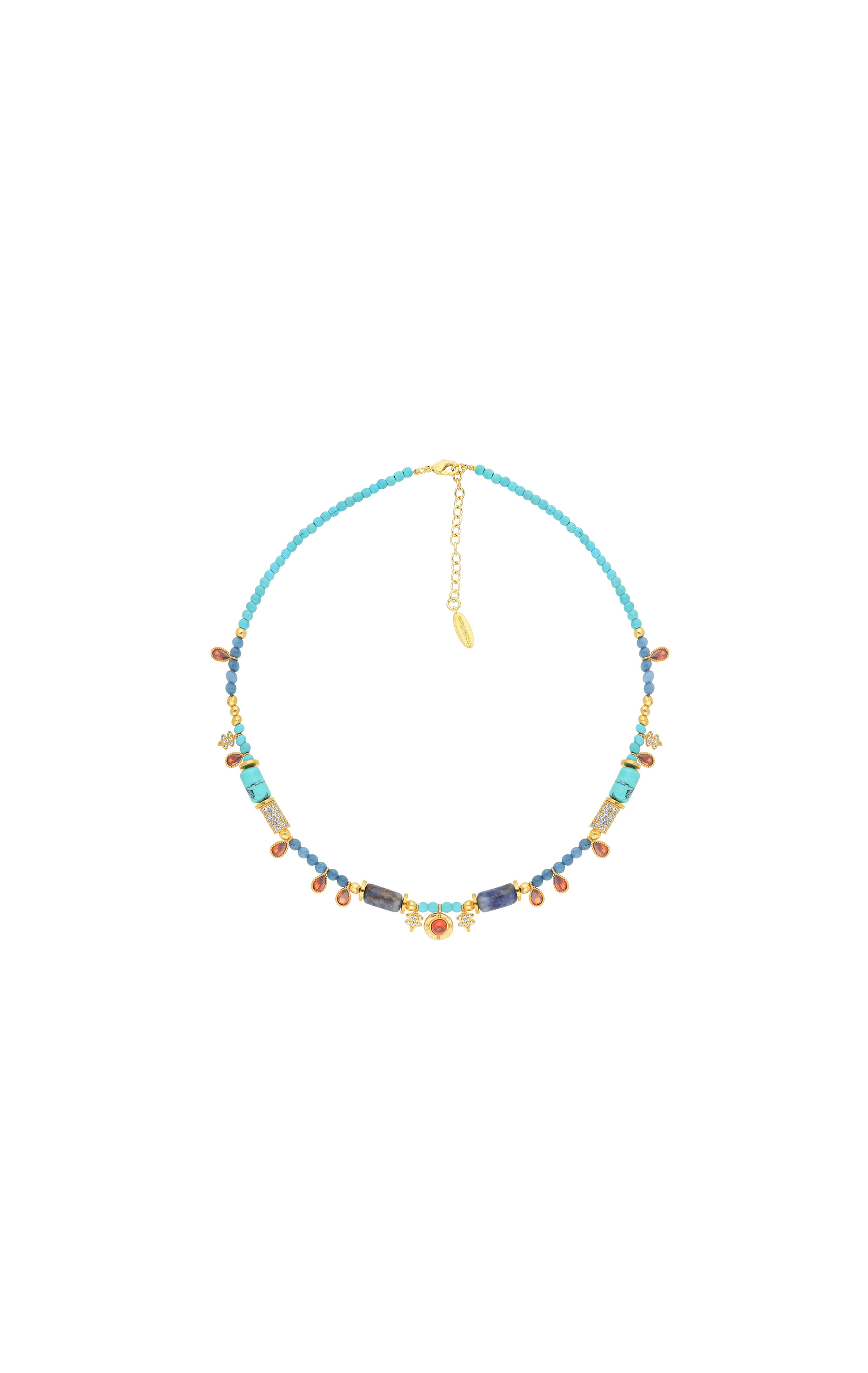 Necklace Sarcophage Turquoise Blue Turquoise