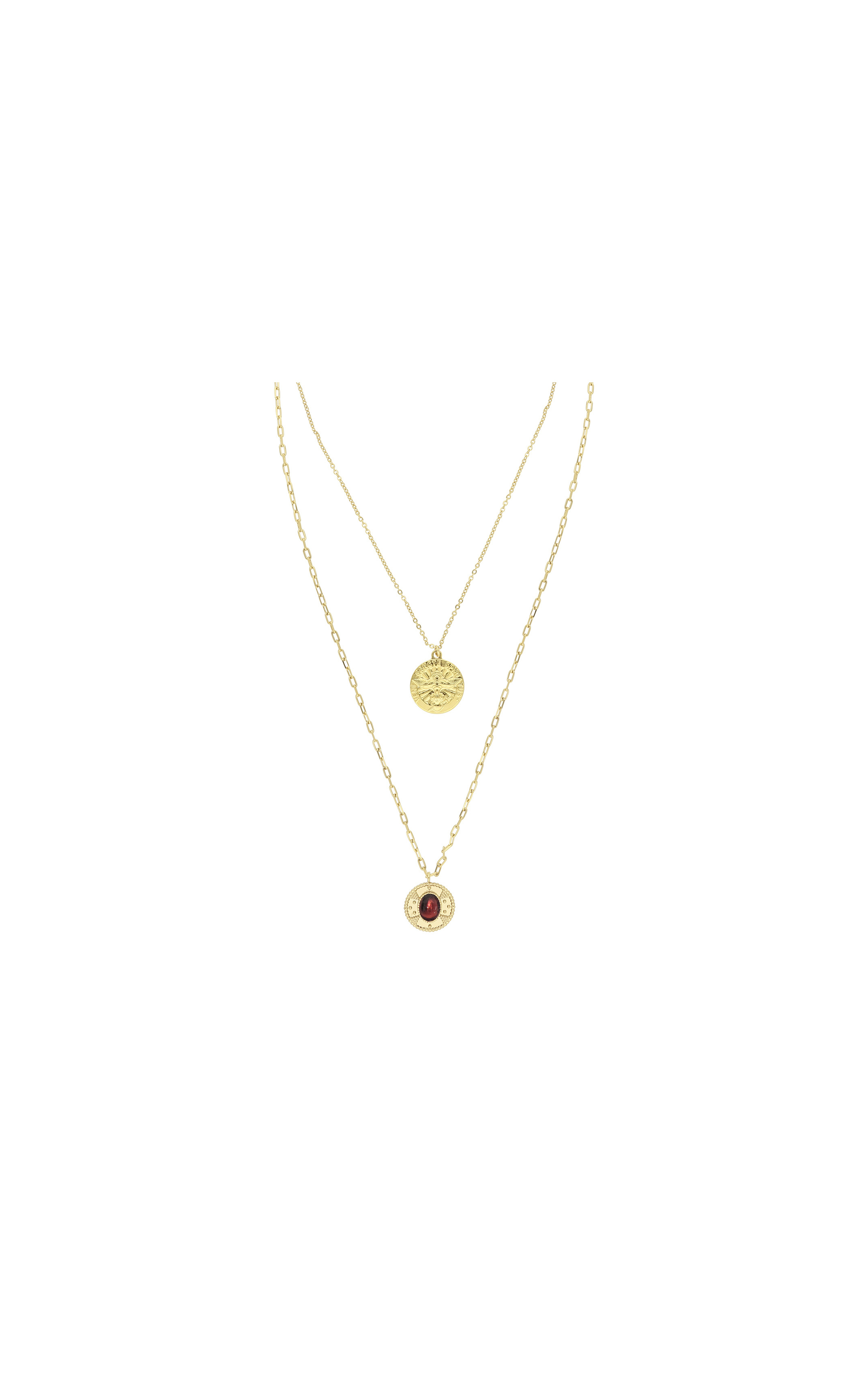 Collier Silas Rouge