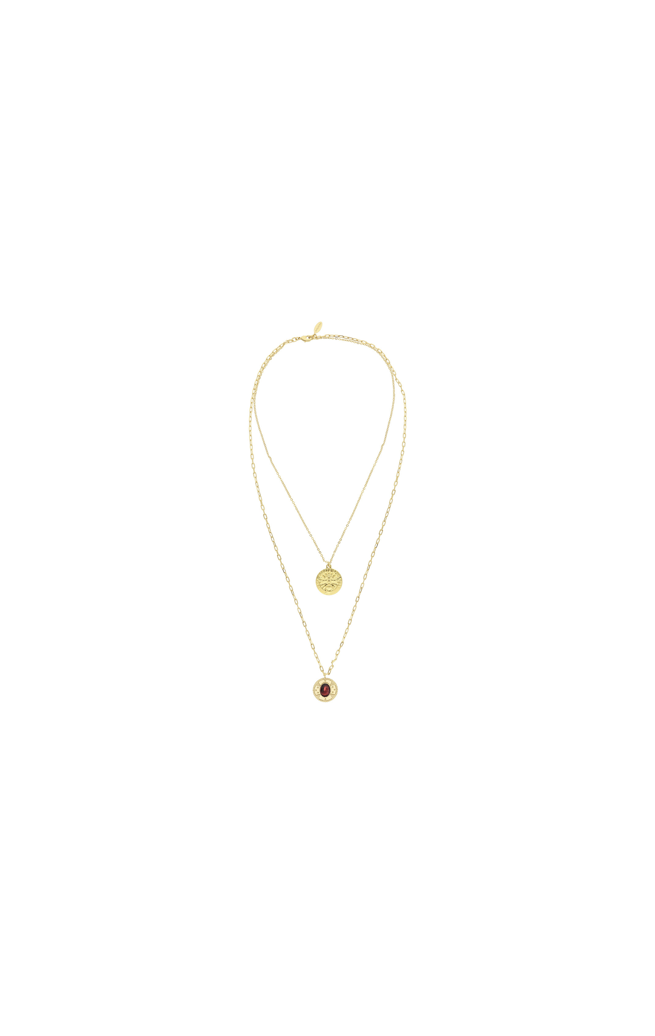 Collier Silas Rouge
