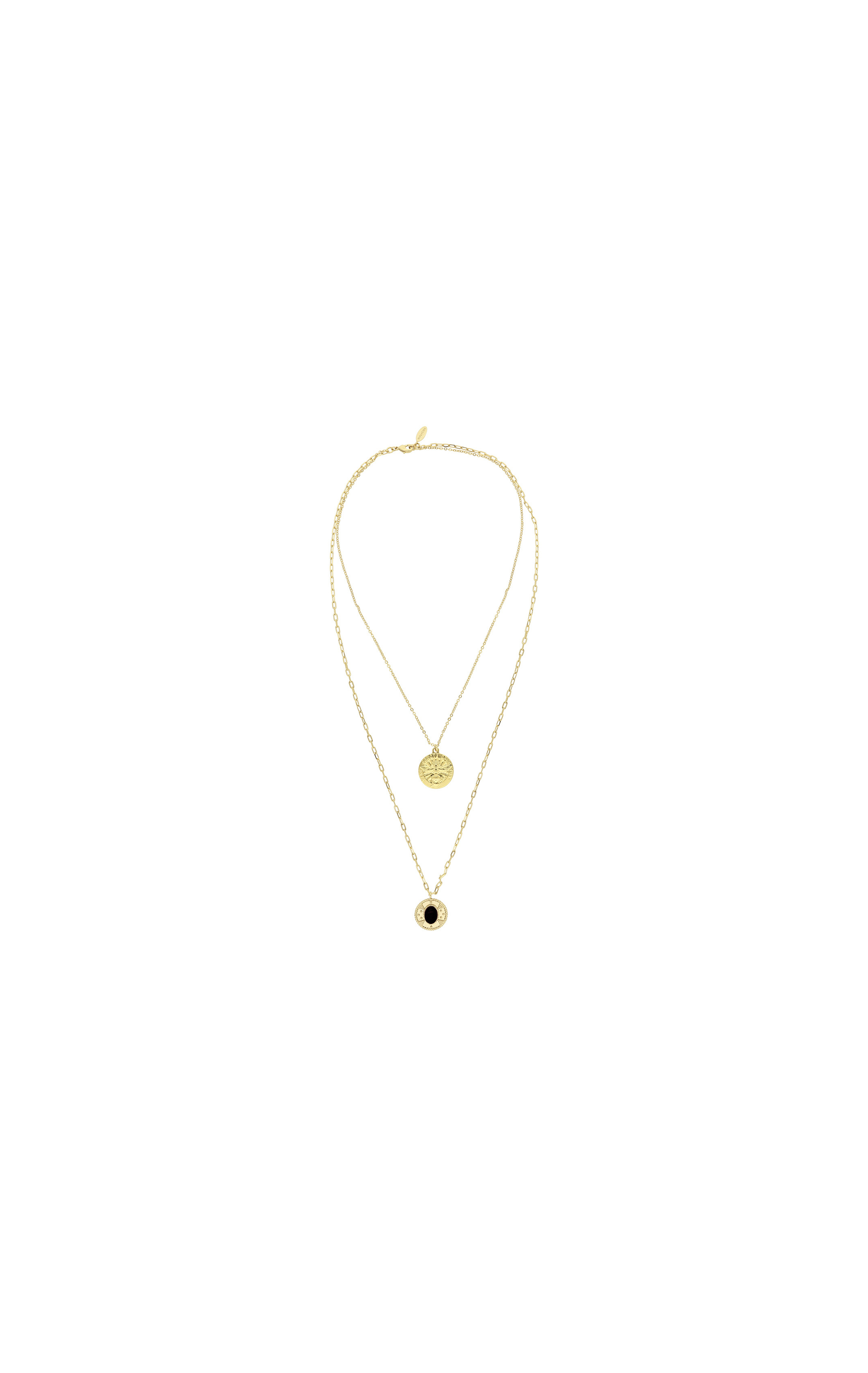 Necklace Silas Black Black