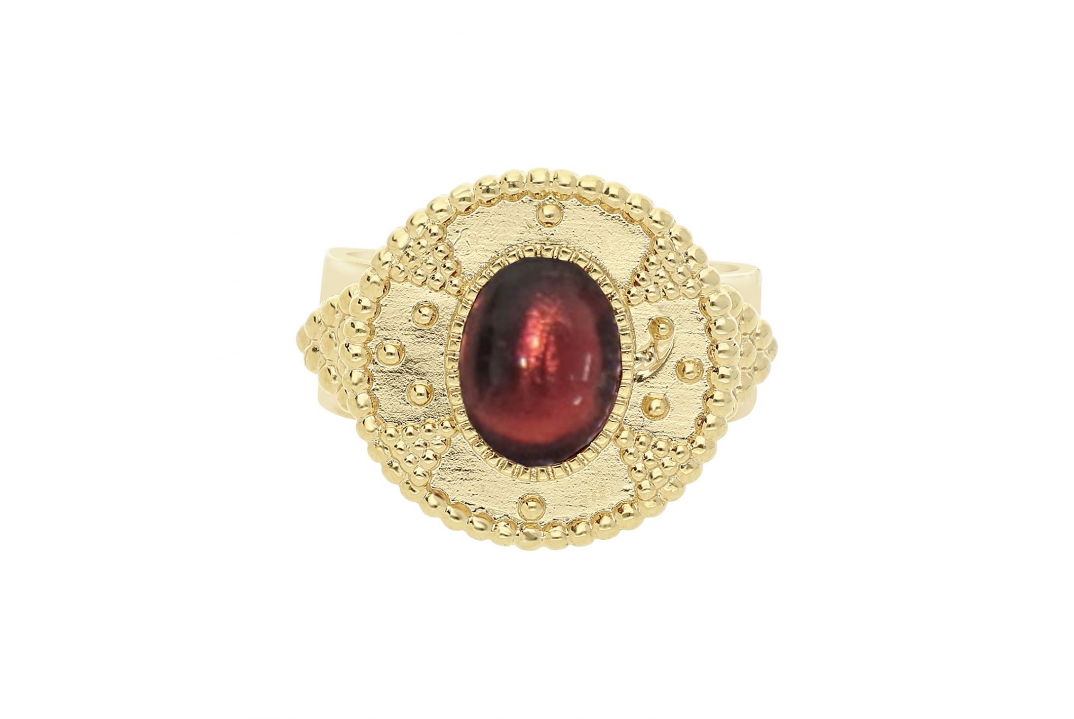 Hipanema Ring Anka Garnet Red