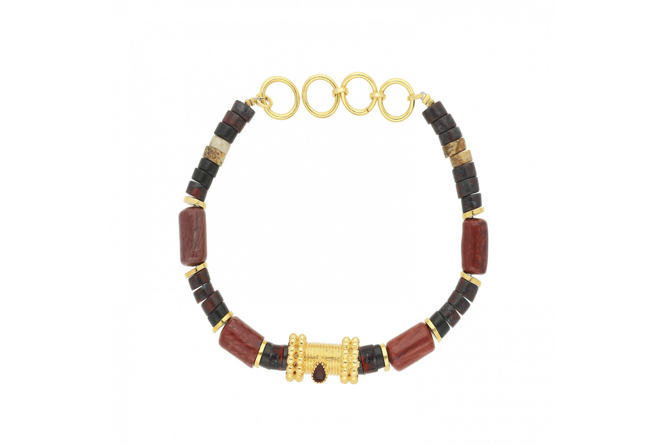 Hipanema Link Kozak Garnet Red