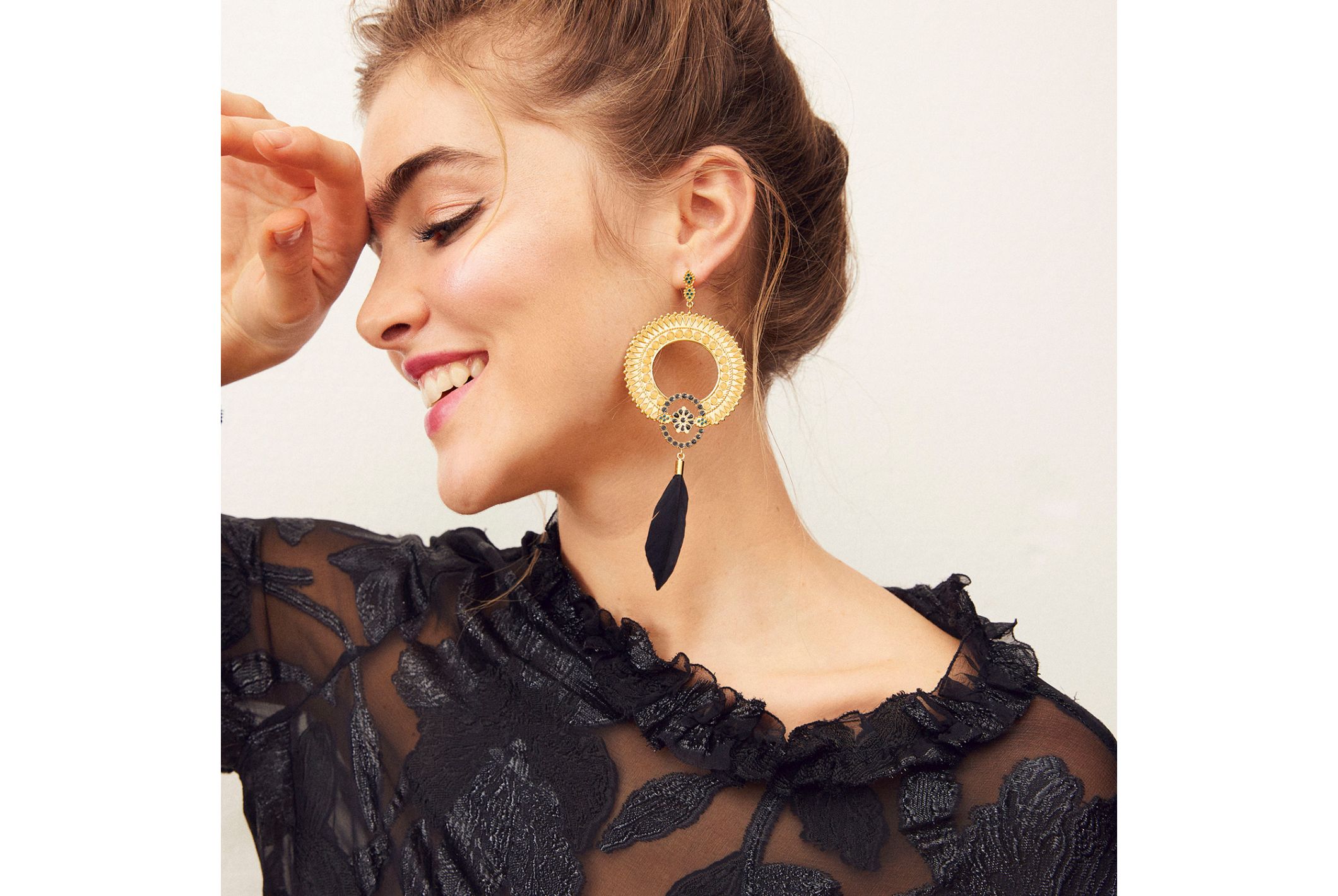 Hipanema Boucles d'oreilles Azana Noir
