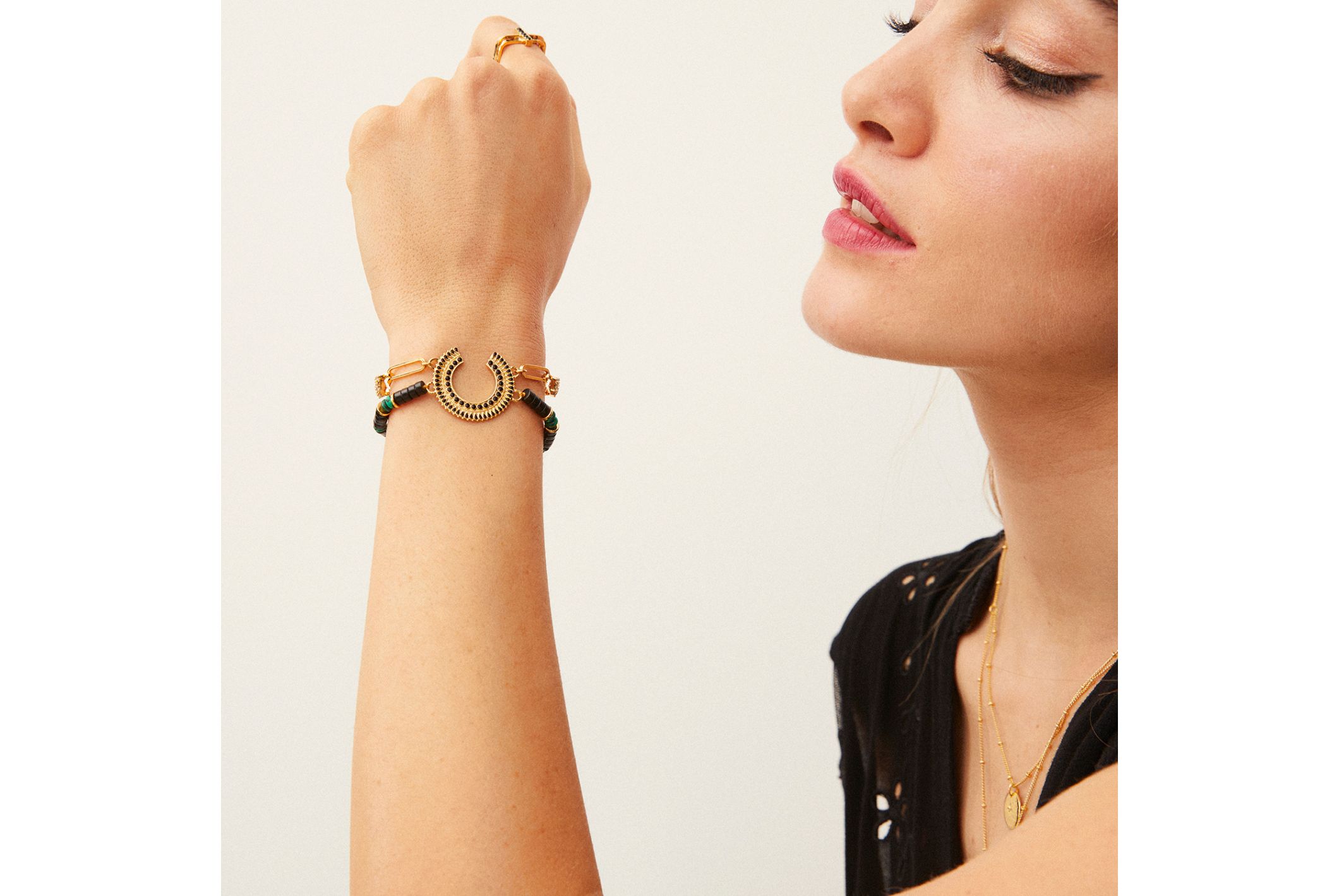 Hipanema Cuff Kid Black Black