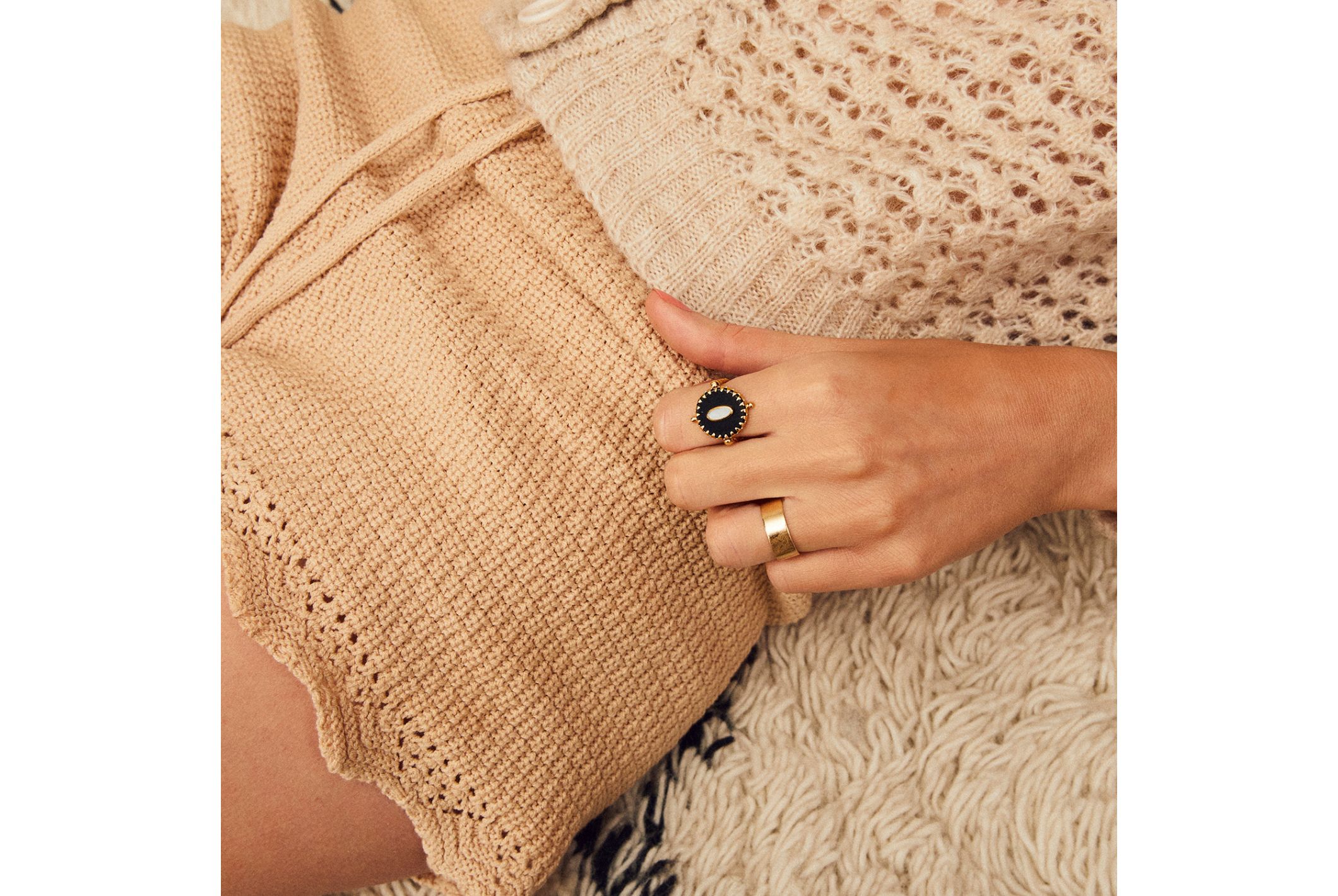 Hipanema Ring Miamor Black Black