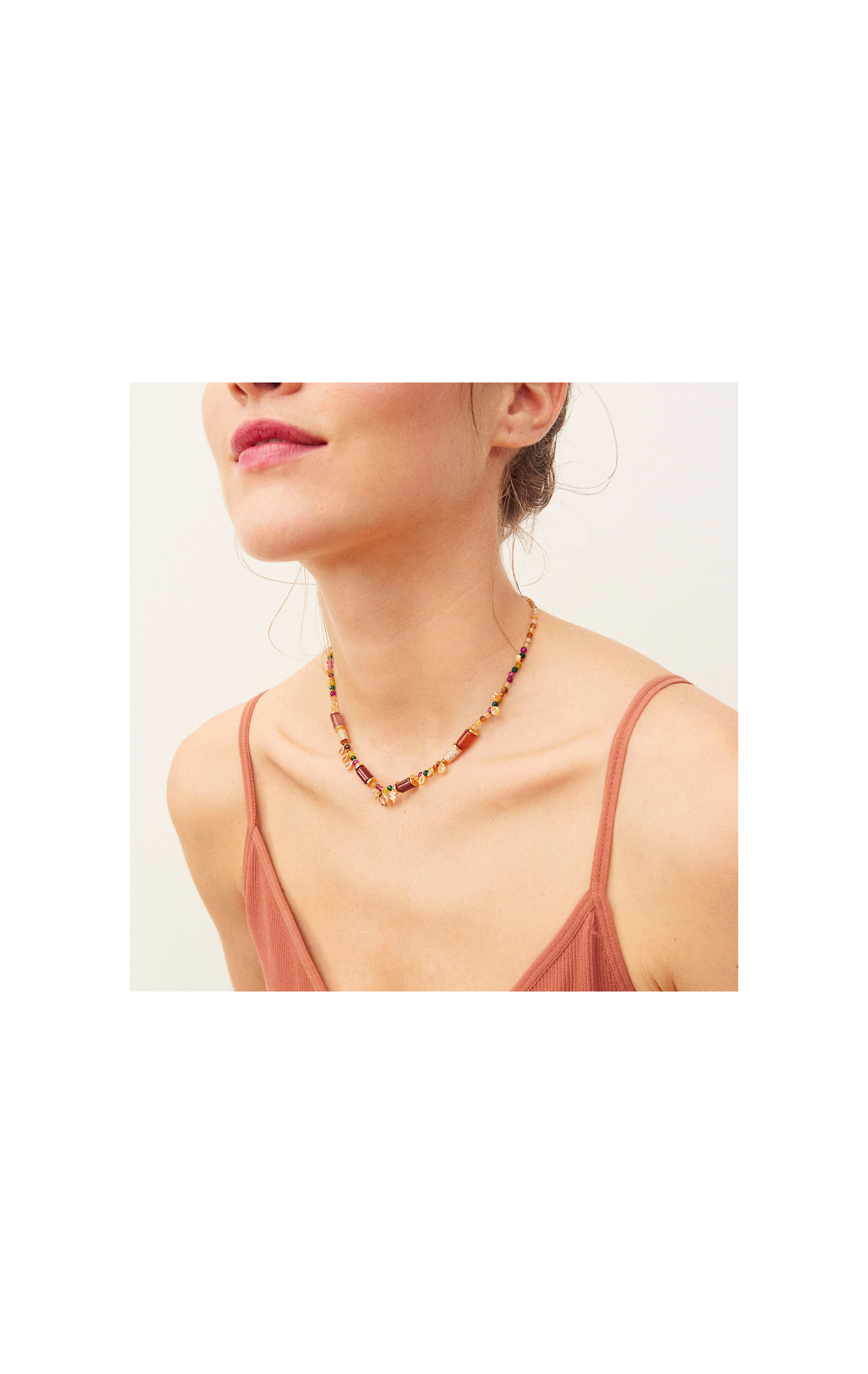 Necklace Sarcophage Ocre ocre