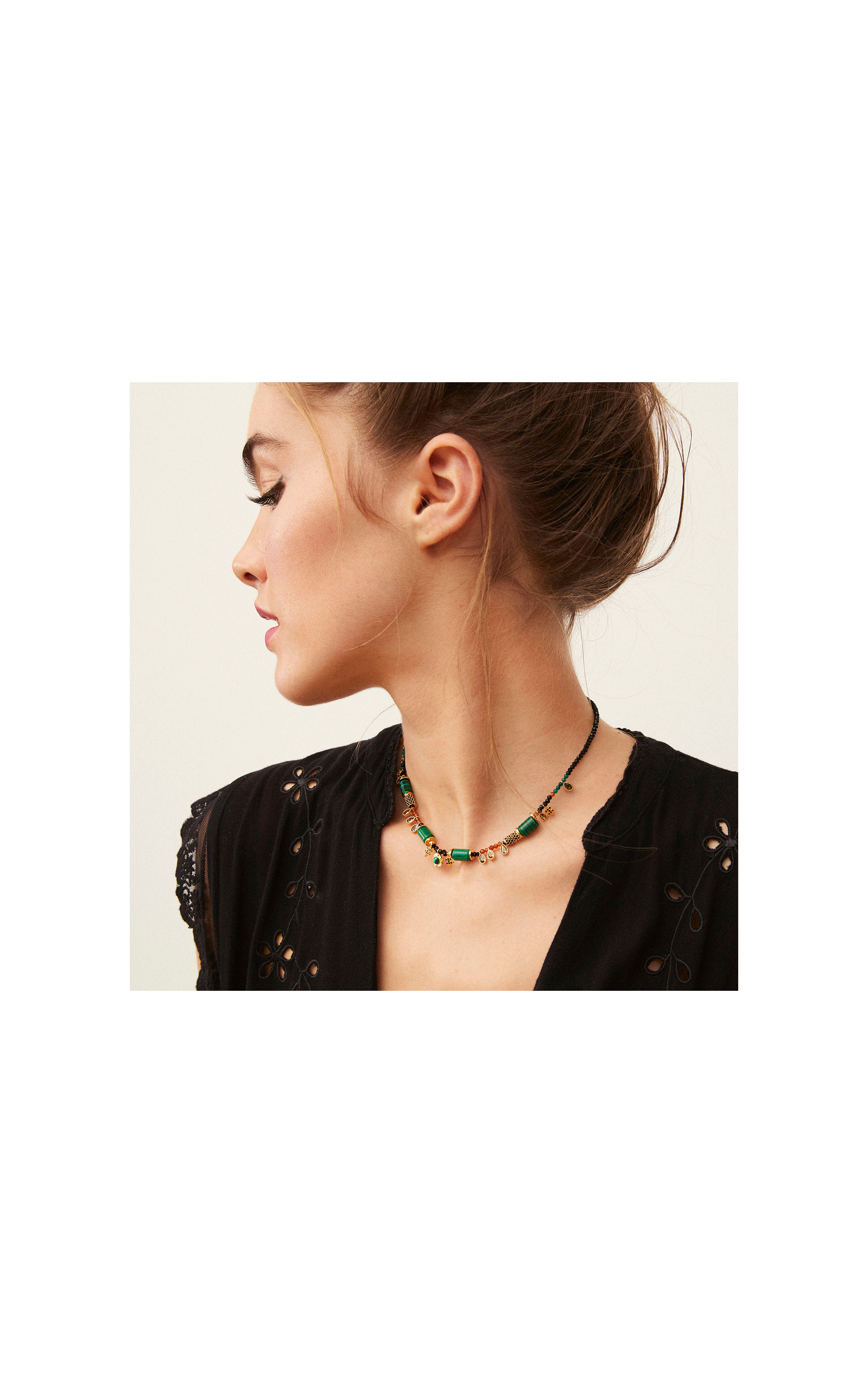 Collier Sarcophage Noir