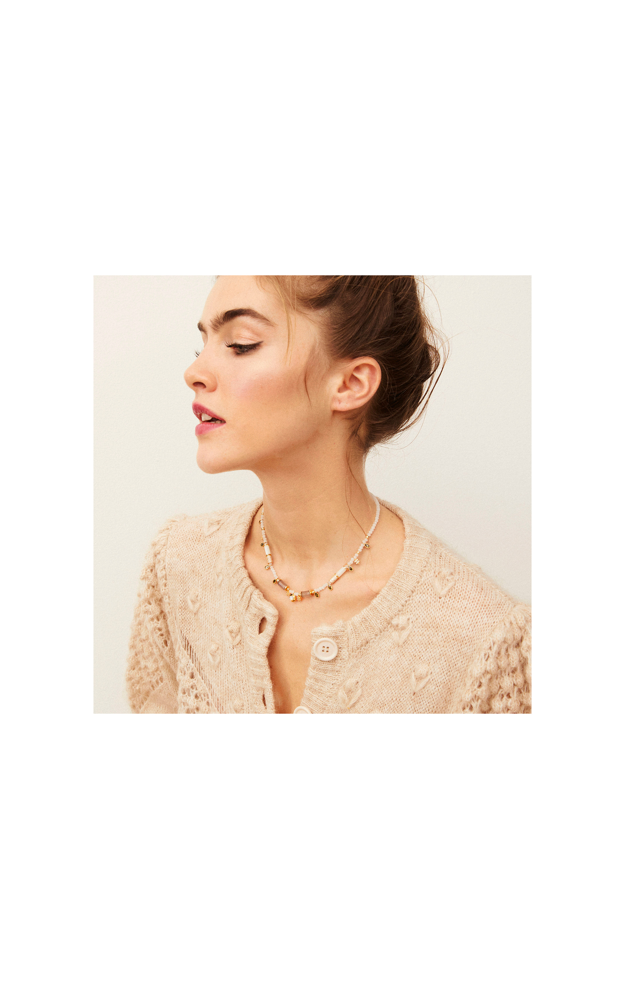 Necklace Sarcophage White White
