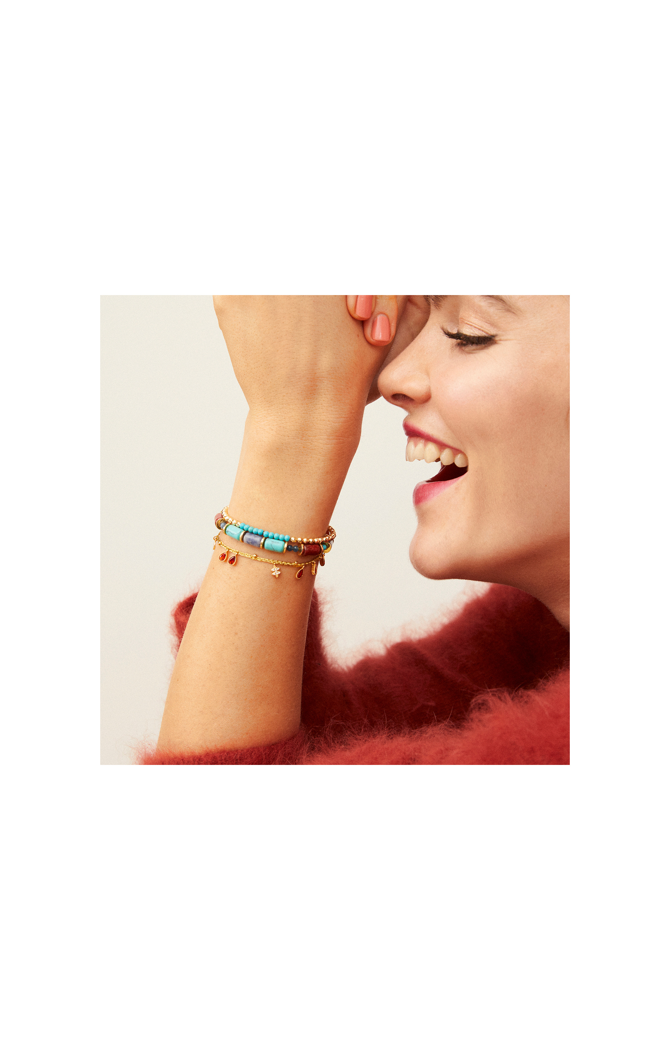 Manchette Brigand Bleu Turquoise