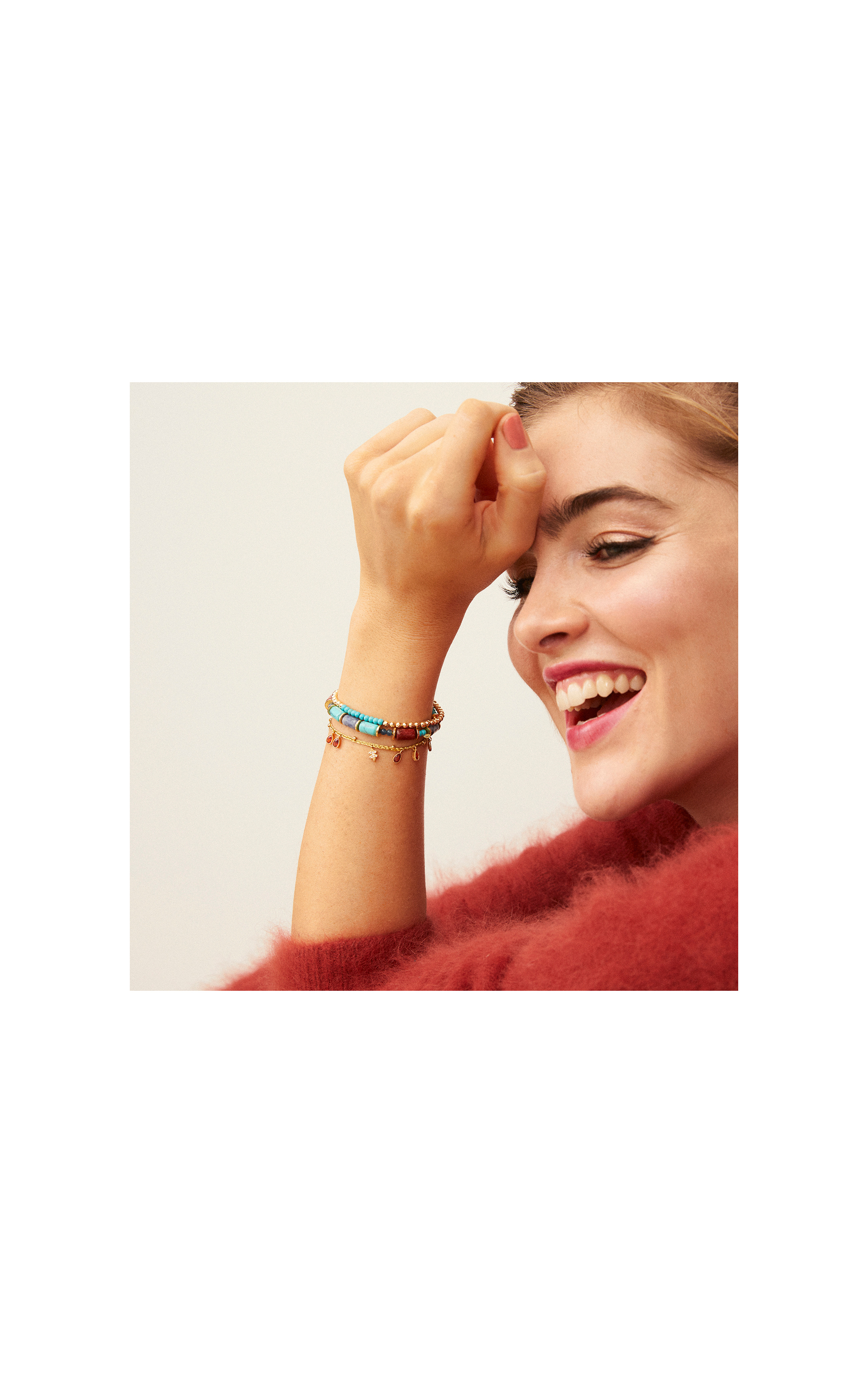 Manchette Brigand Bleu Turquoise
