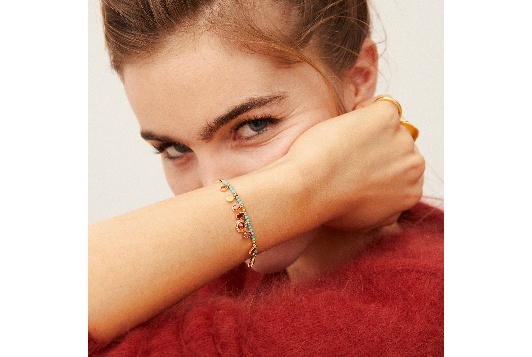 Hipanema Bracelet Bodrum Bleu Turquoise