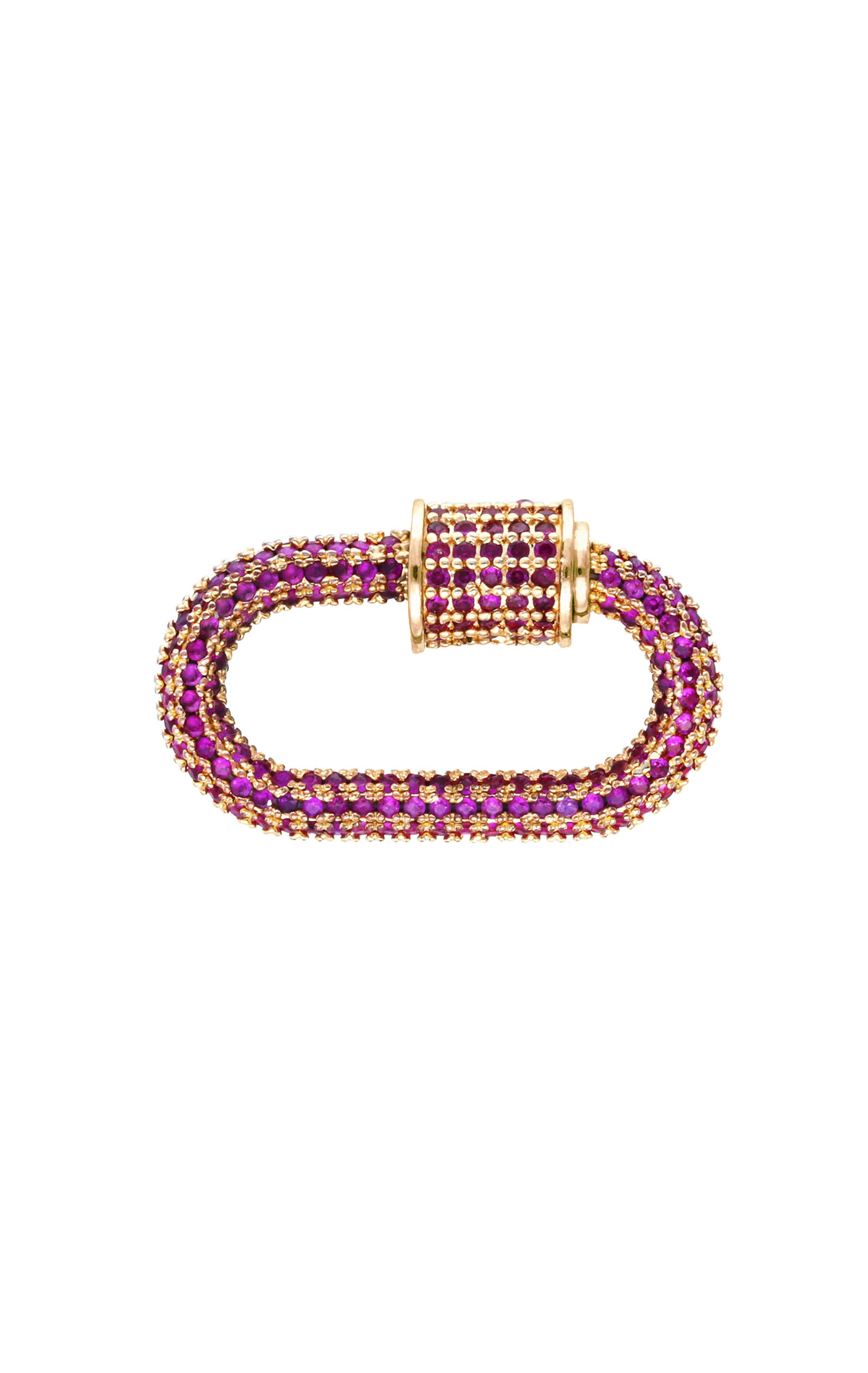 Locket Sweetstone Pink Ruby Rose Rubis