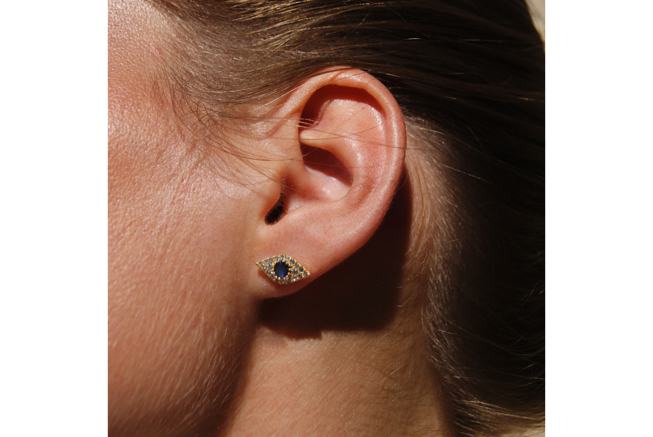 Hipanema Boucles d'oreilles Rhodes Bleu Saphire