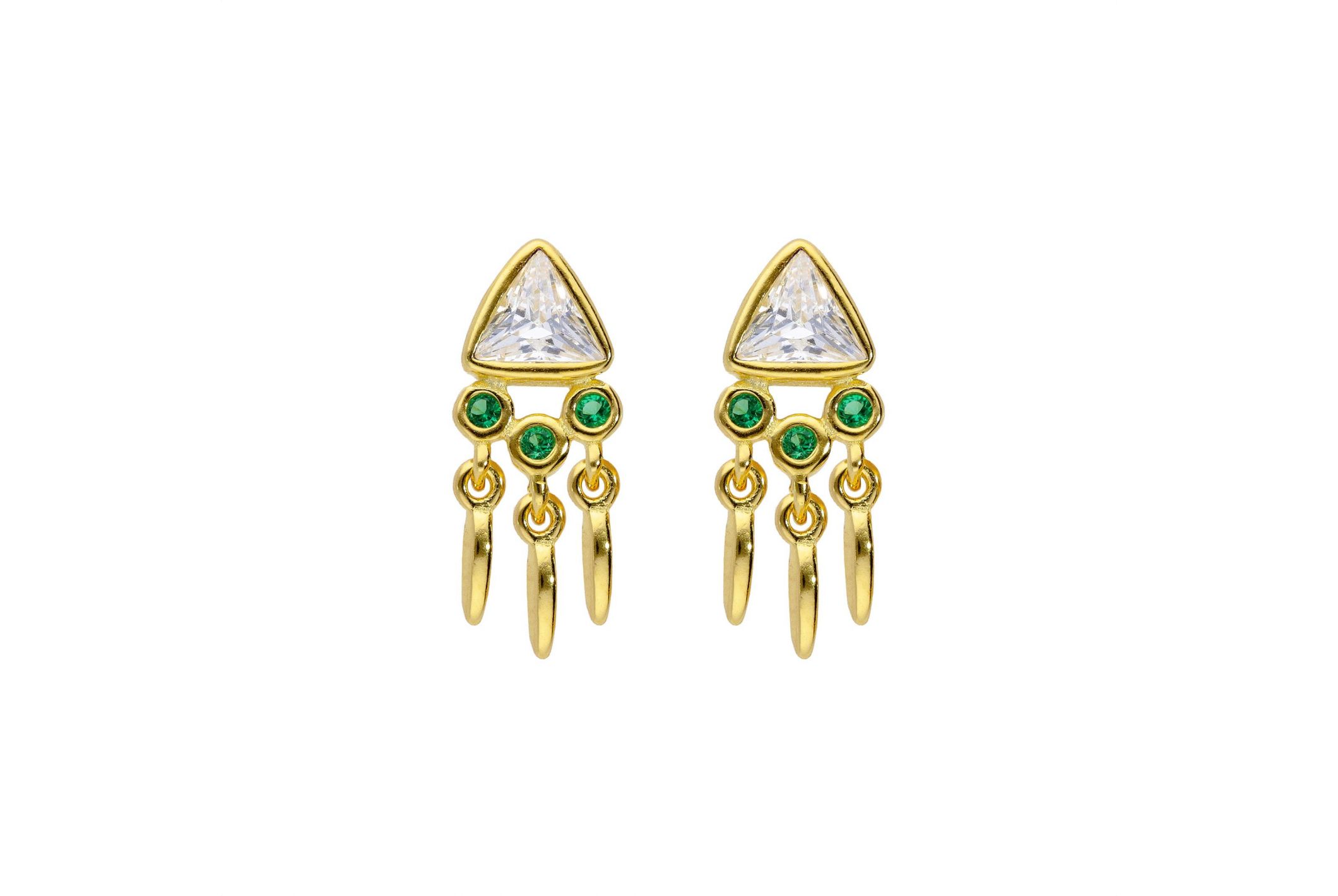 Hipanema Boucles d'oreilles Pyramid Diamant