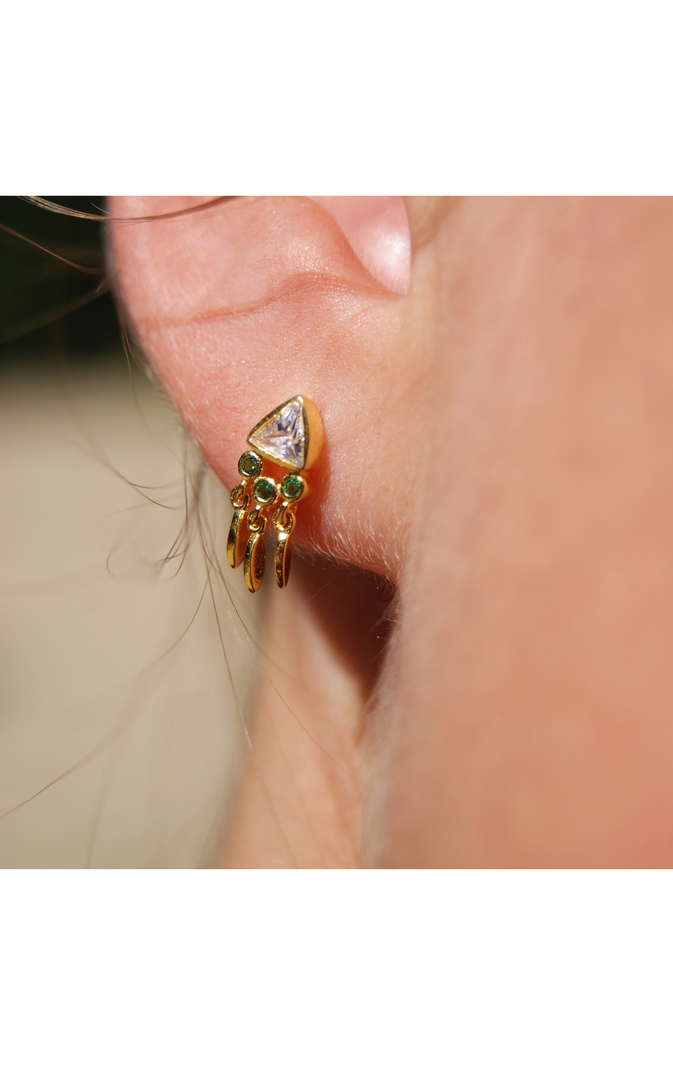 Earrings Pyramid Diamant