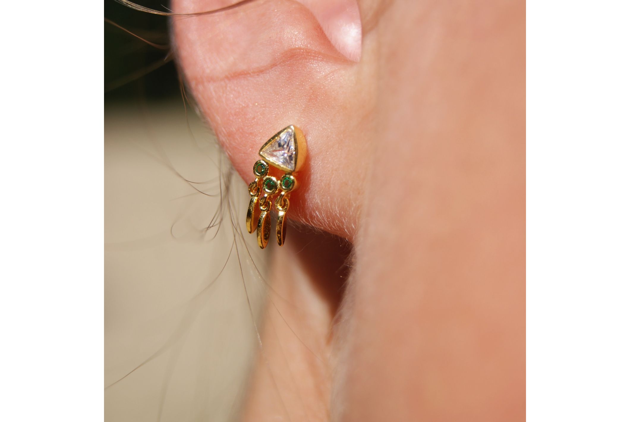 Hipanema Boucles d'oreilles Pyramid Diamant