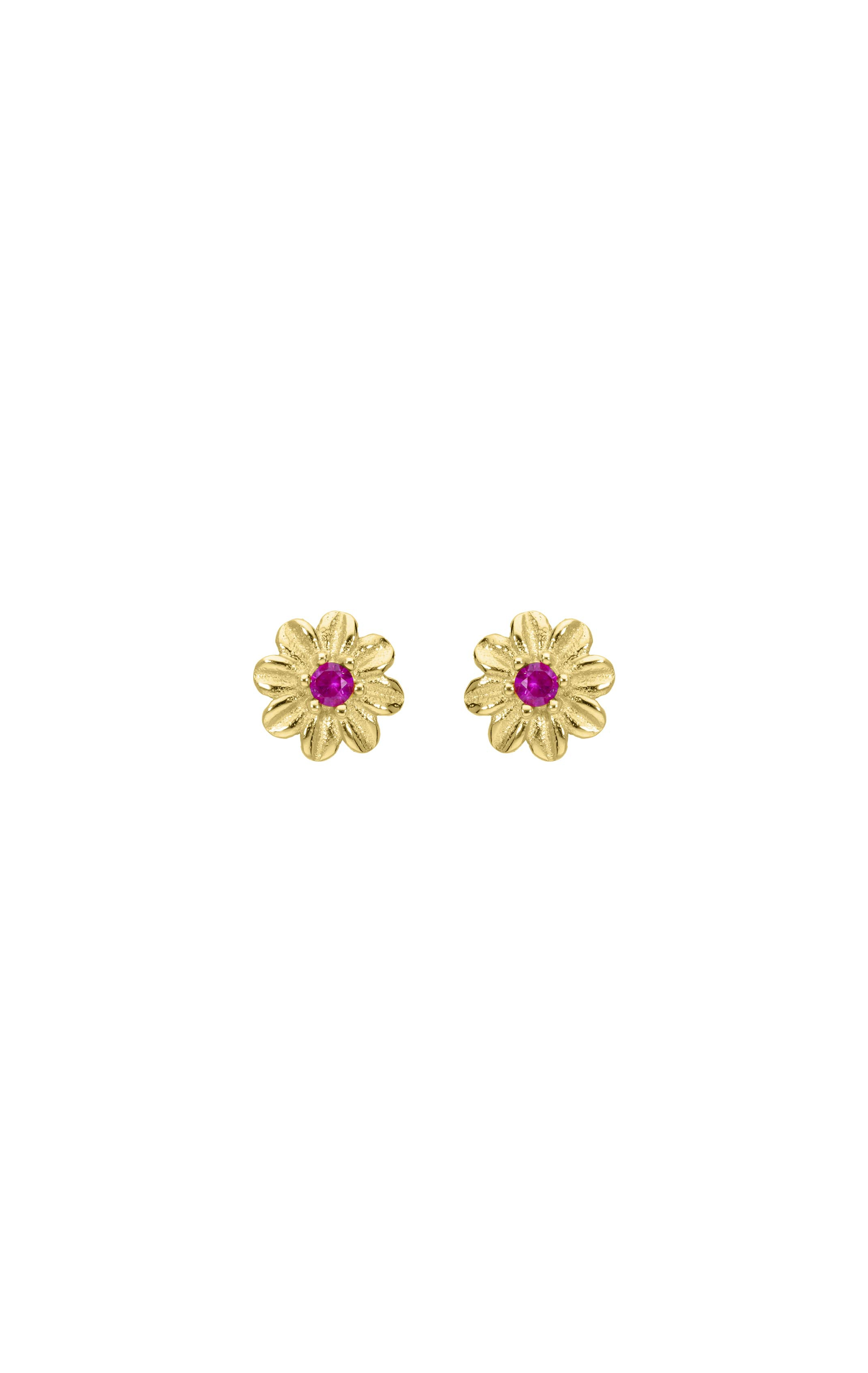 Earring Daisy Rose Rubis