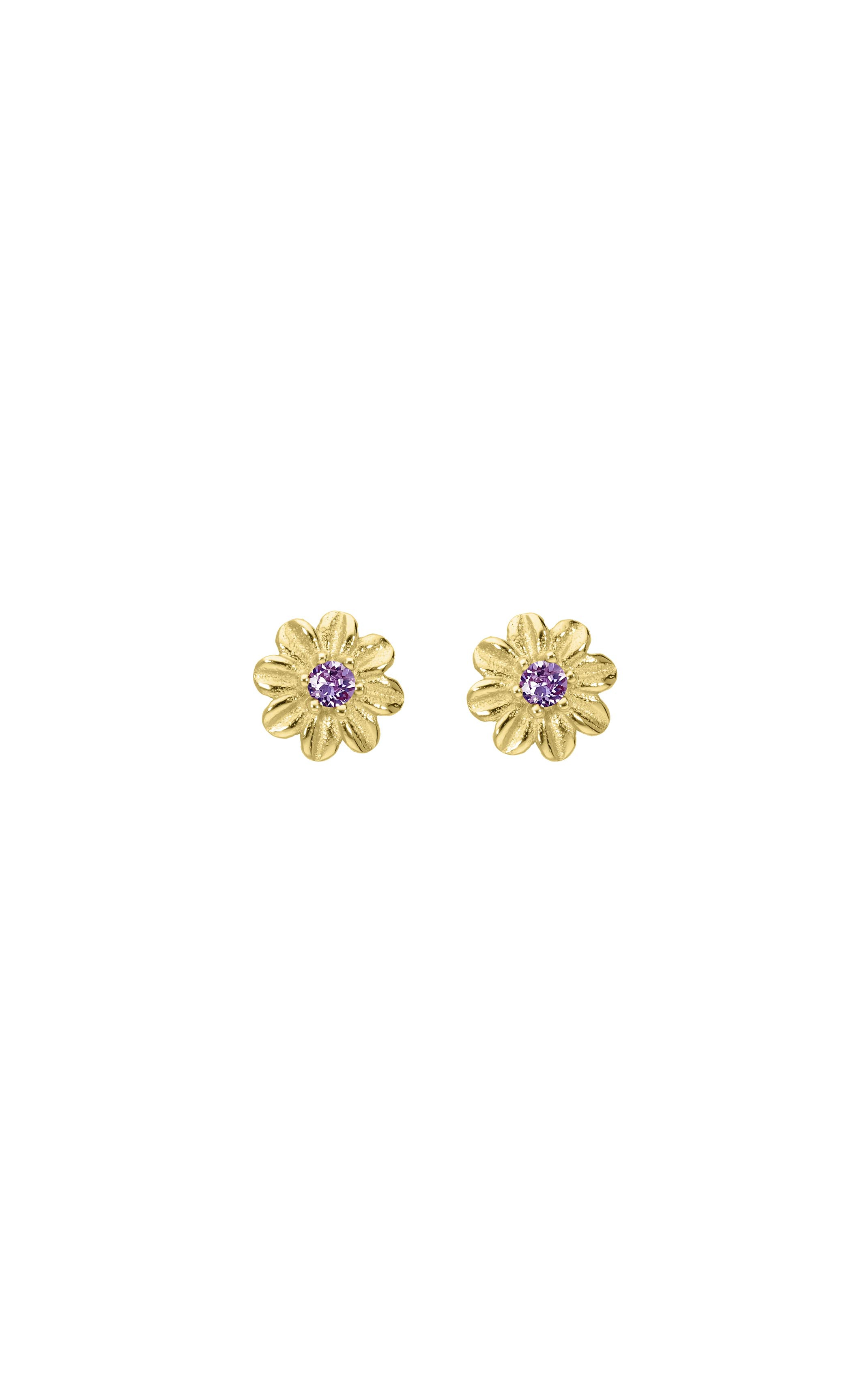 Earring Daisy Lilas