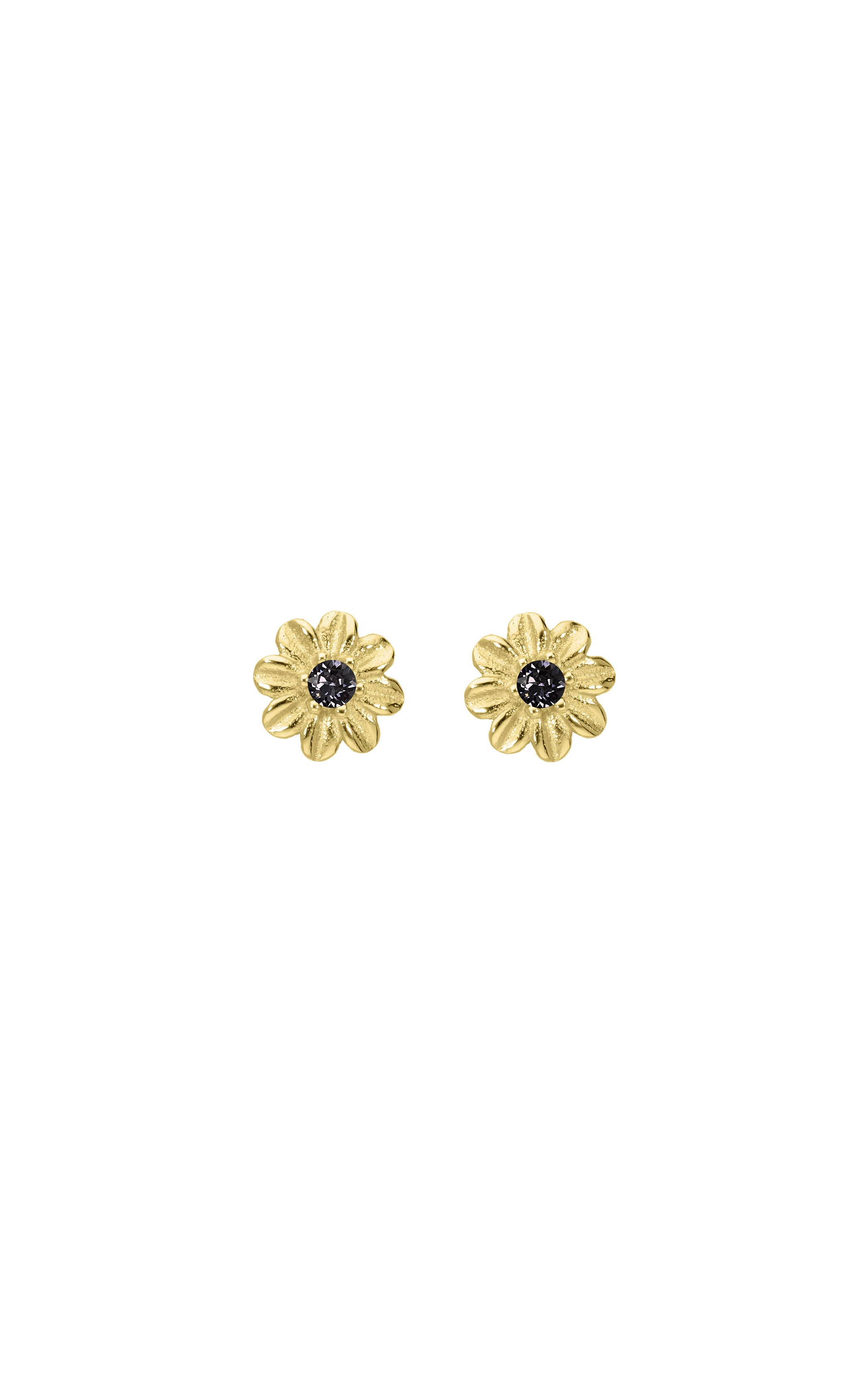 Earring Daisy Black