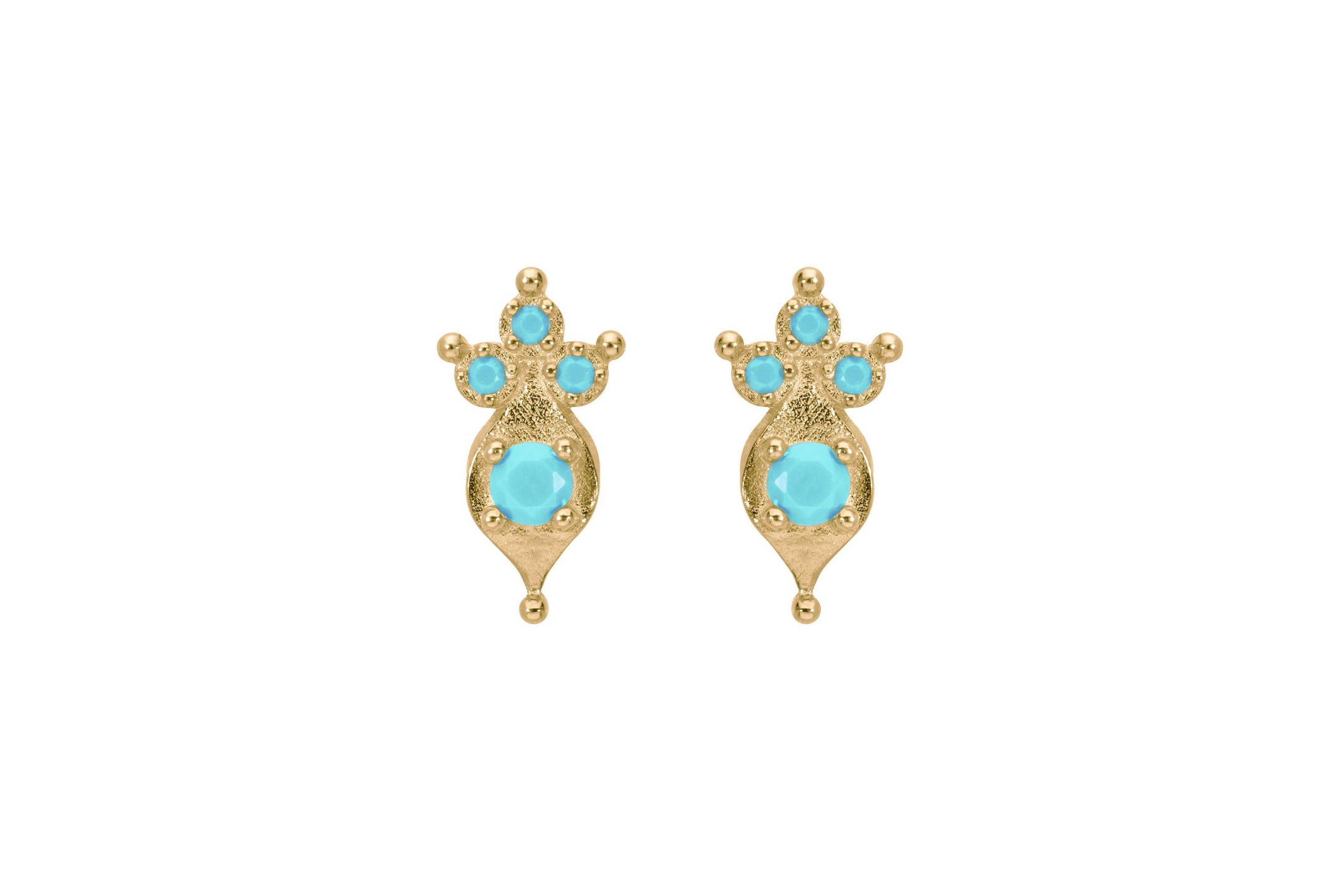 Hipanema Boucles d'oreilles Ikaria Bleu Turquoise