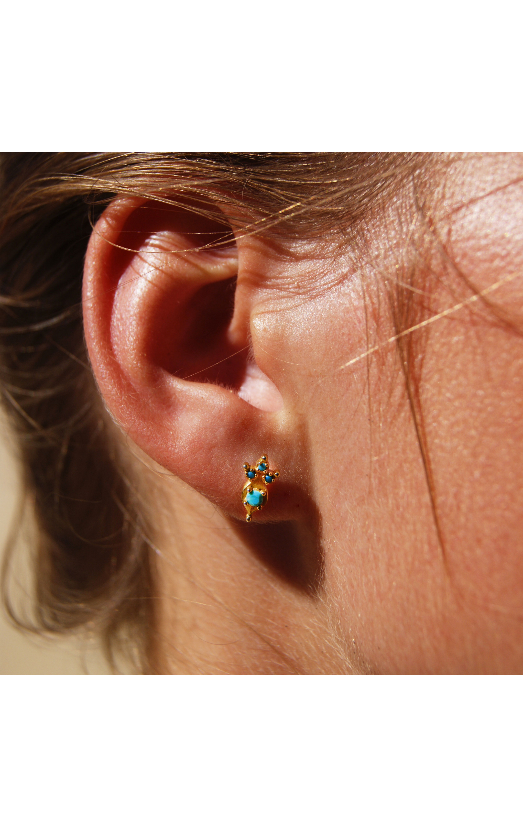 Earrings Ikaria Turquoise Blue Turquoise