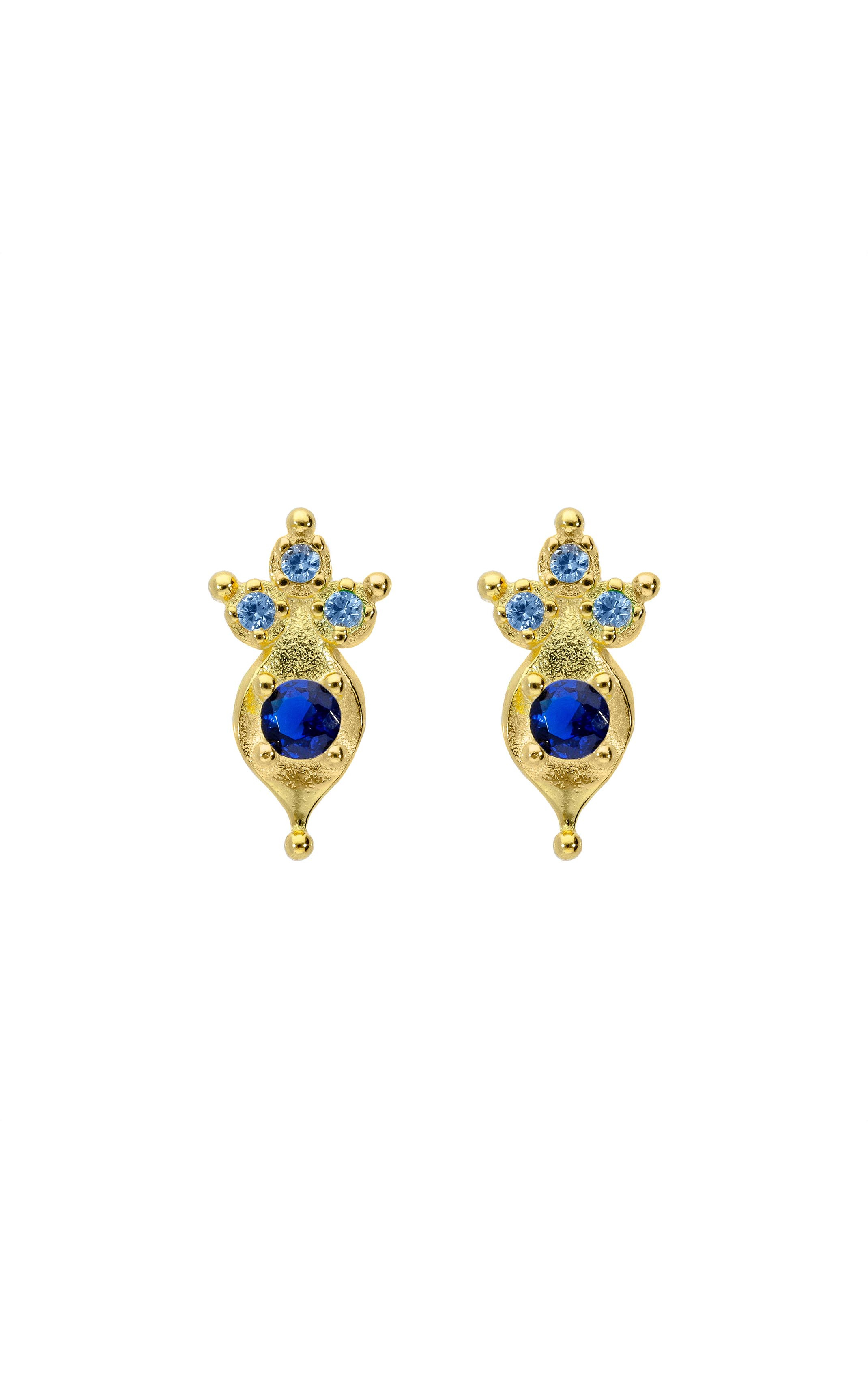 Earring Ikaria Bleu Saphire