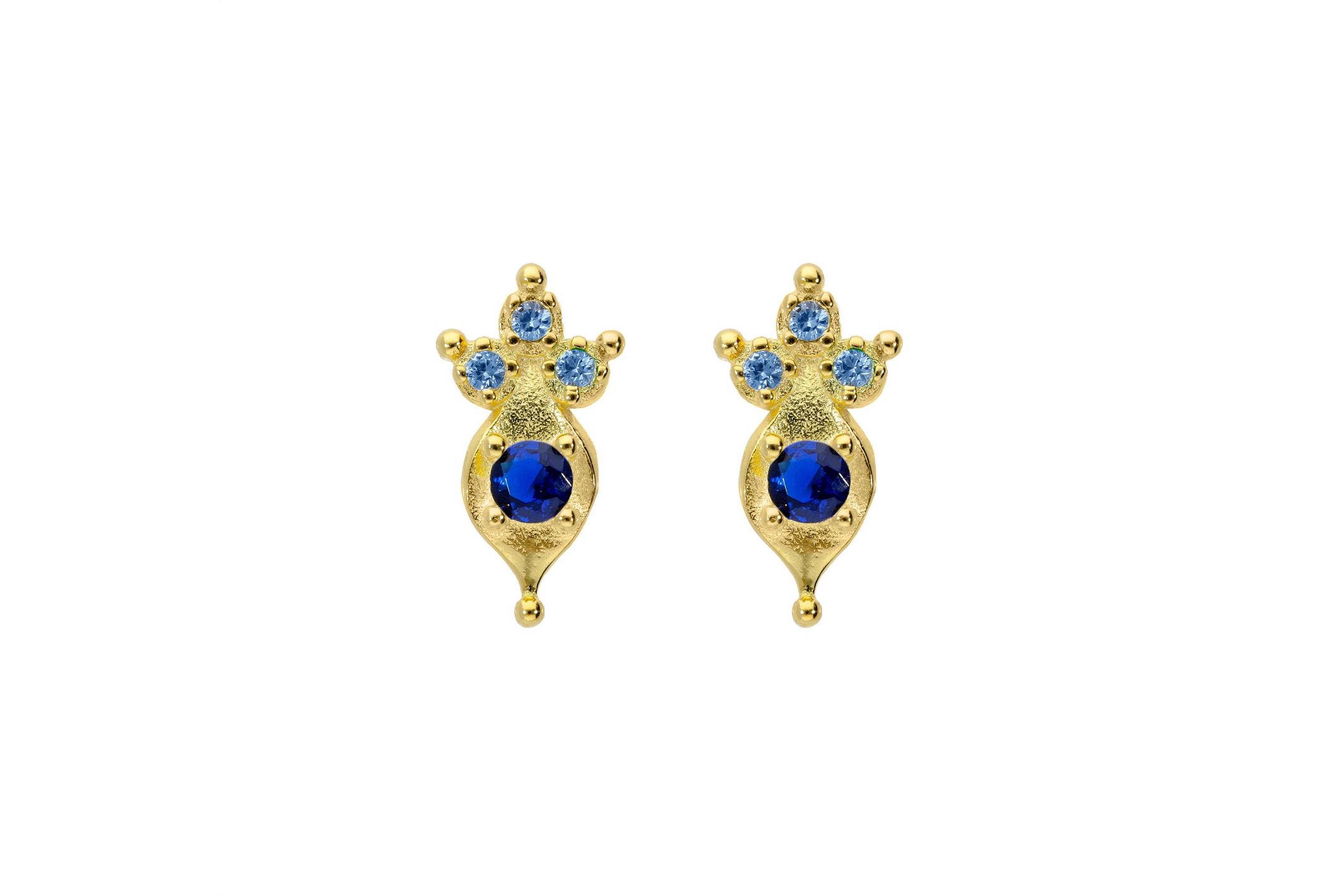 Hipanema Boucles d'oreilles Ikaria Bleu Saphire