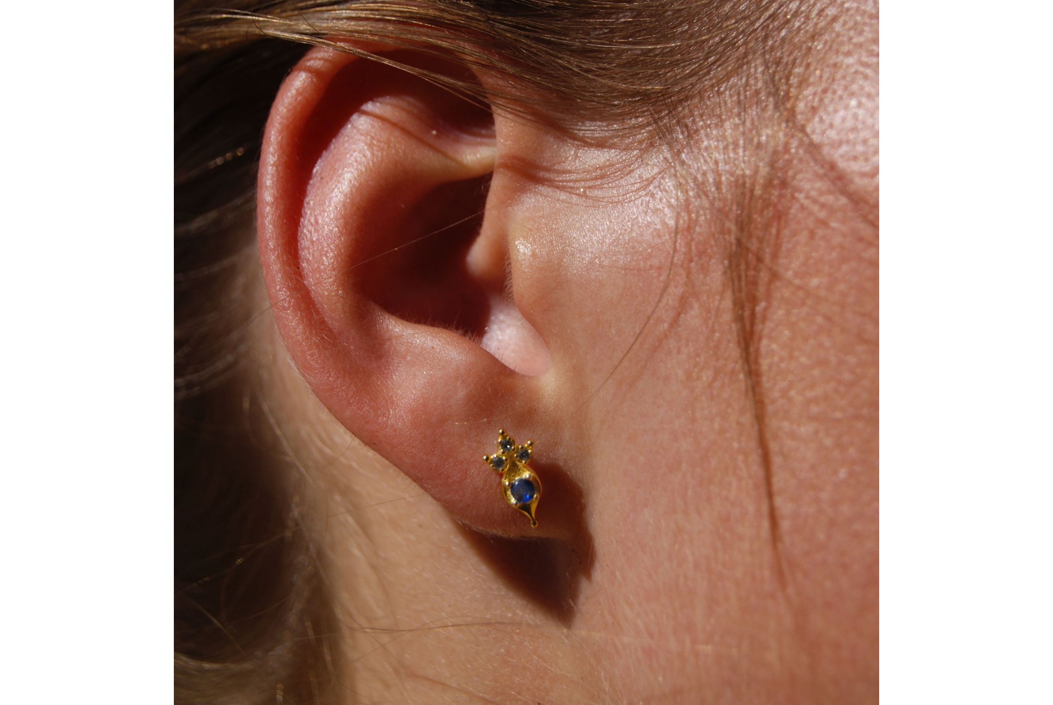 Hipanema Boucles d'oreilles Ikaria Bleu Saphire