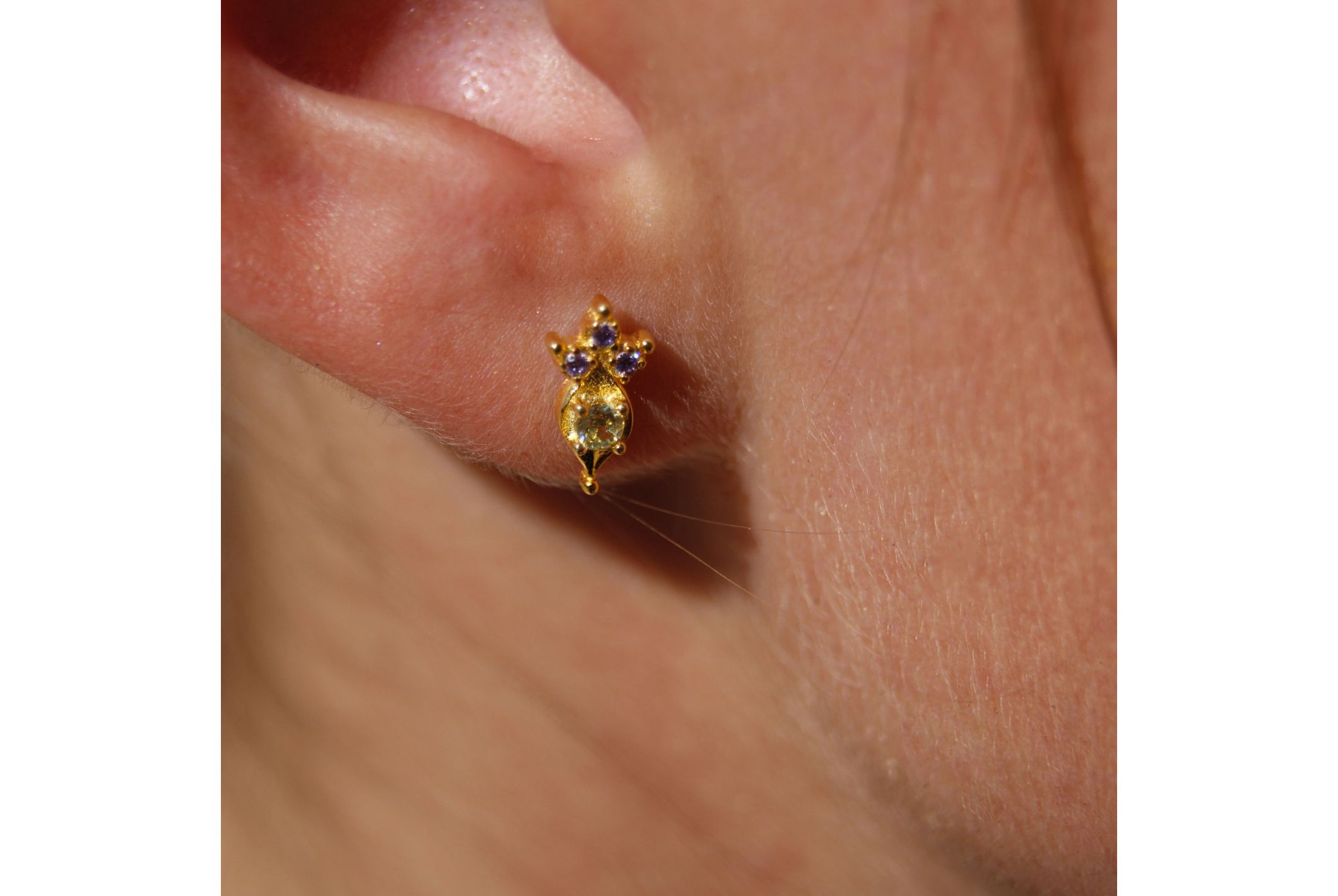 Hipanema Earrings Ikaria Yellow Peridot Jaune Peridot