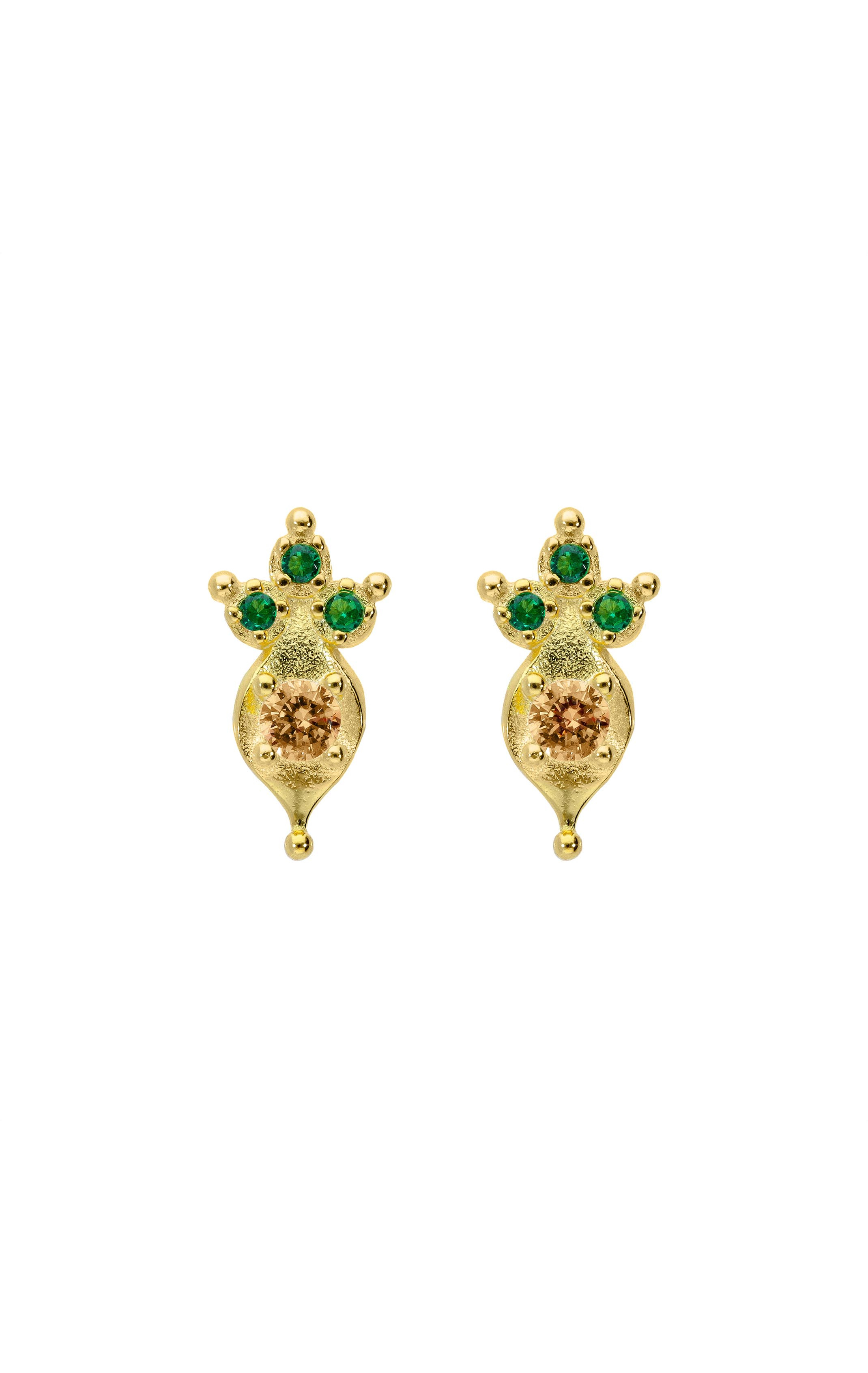 Earring Ikaria Orange Champagne