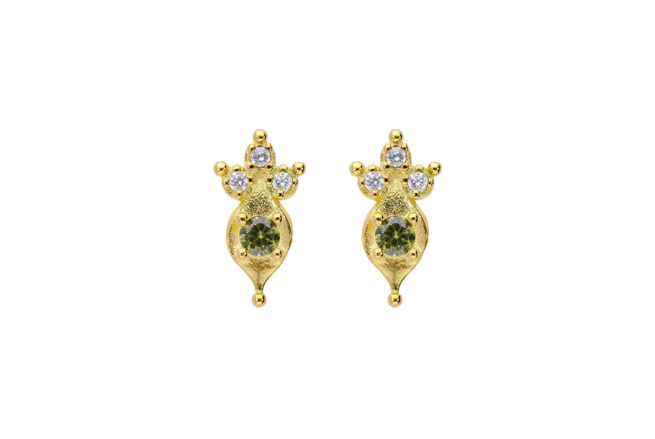 Hipanema Boucles d'oreilles Ikaria Vert Tourmaline