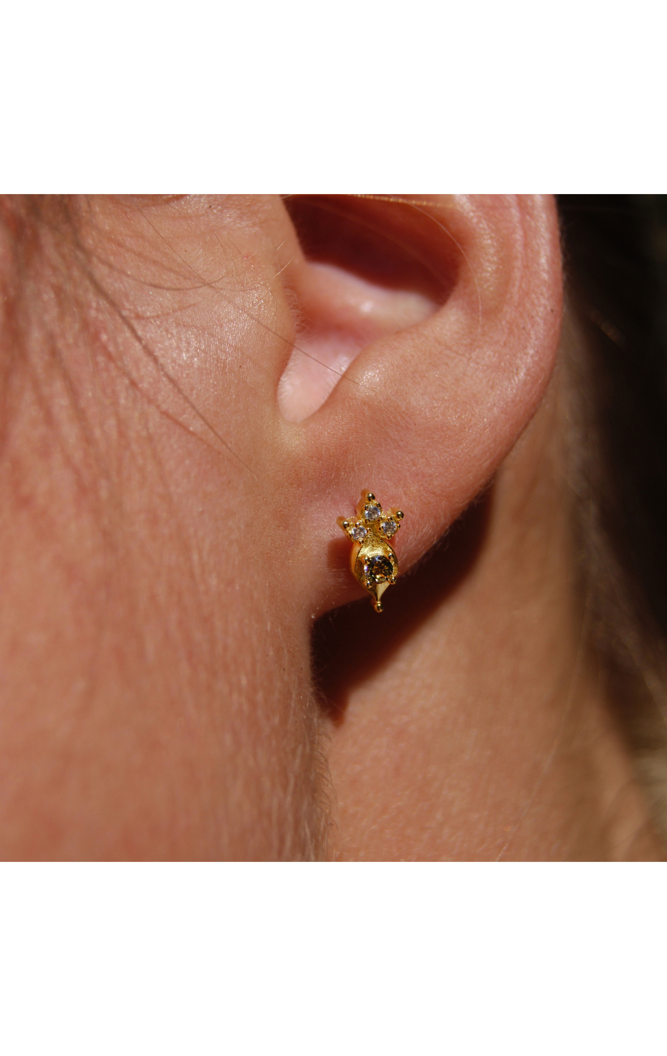 Boucles d'oreilles Ikaria Vert Tourmaline