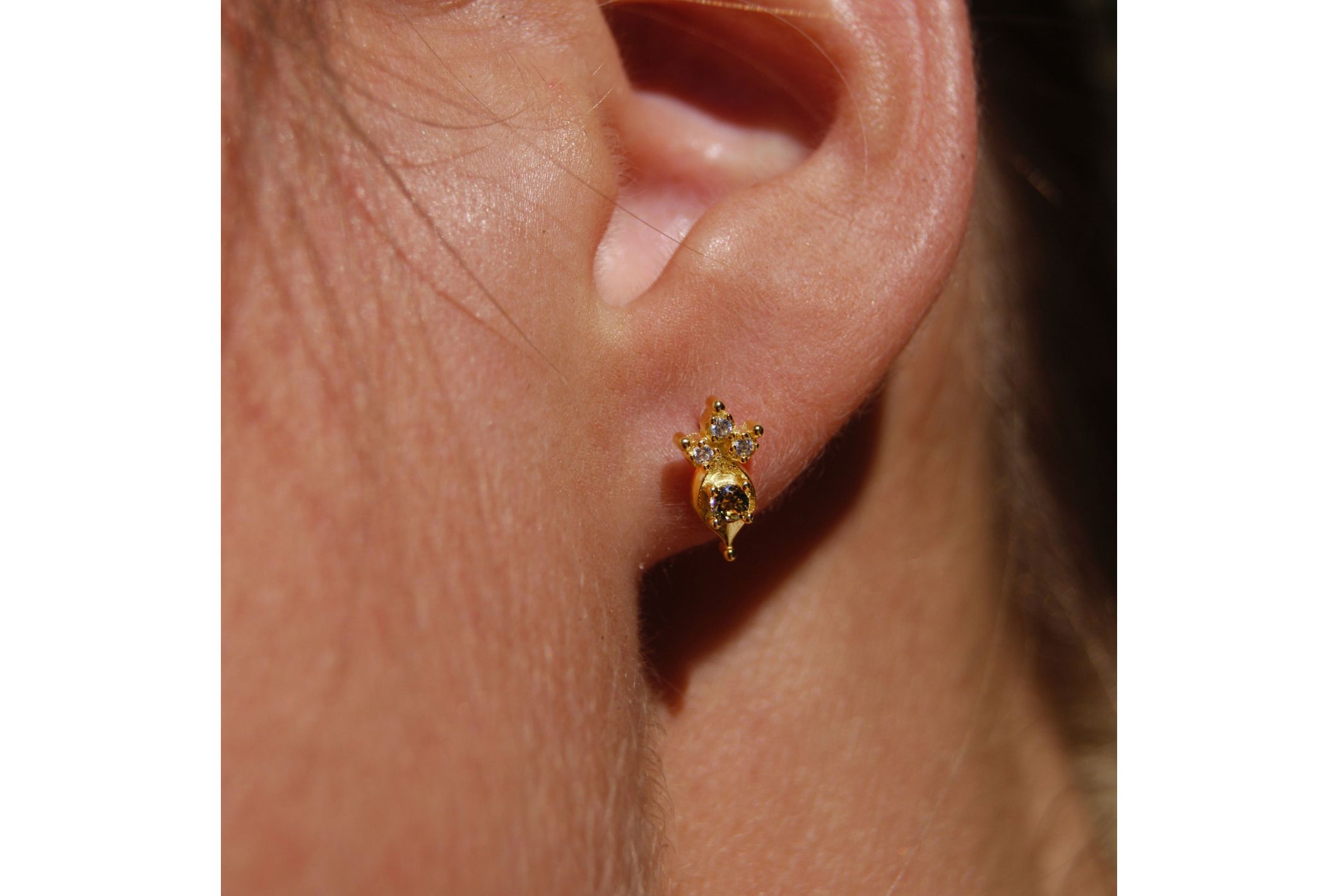 Hipanema Boucles d'oreilles Ikaria Vert Tourmaline