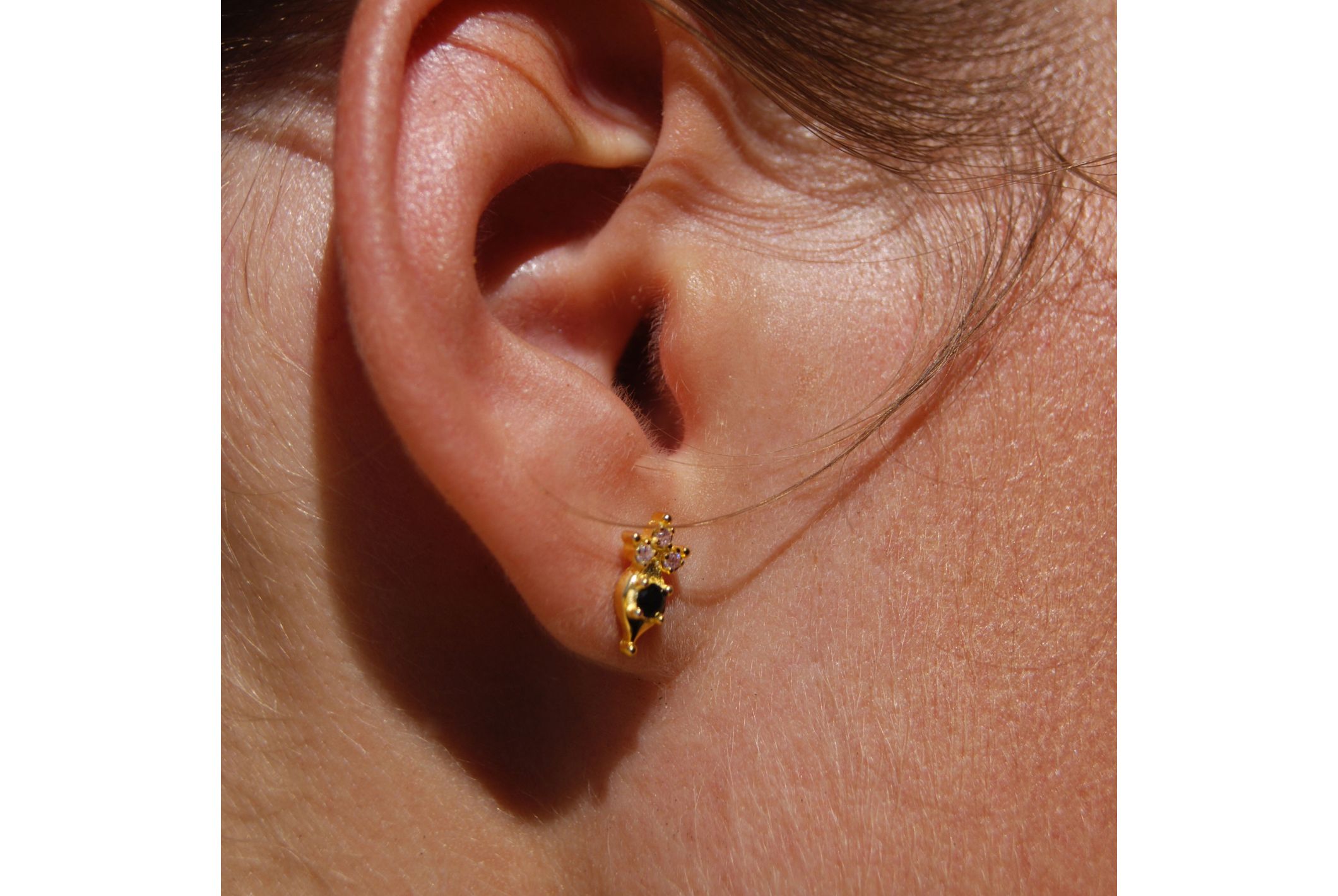 Hipanema Earrings Ikaria Black Black