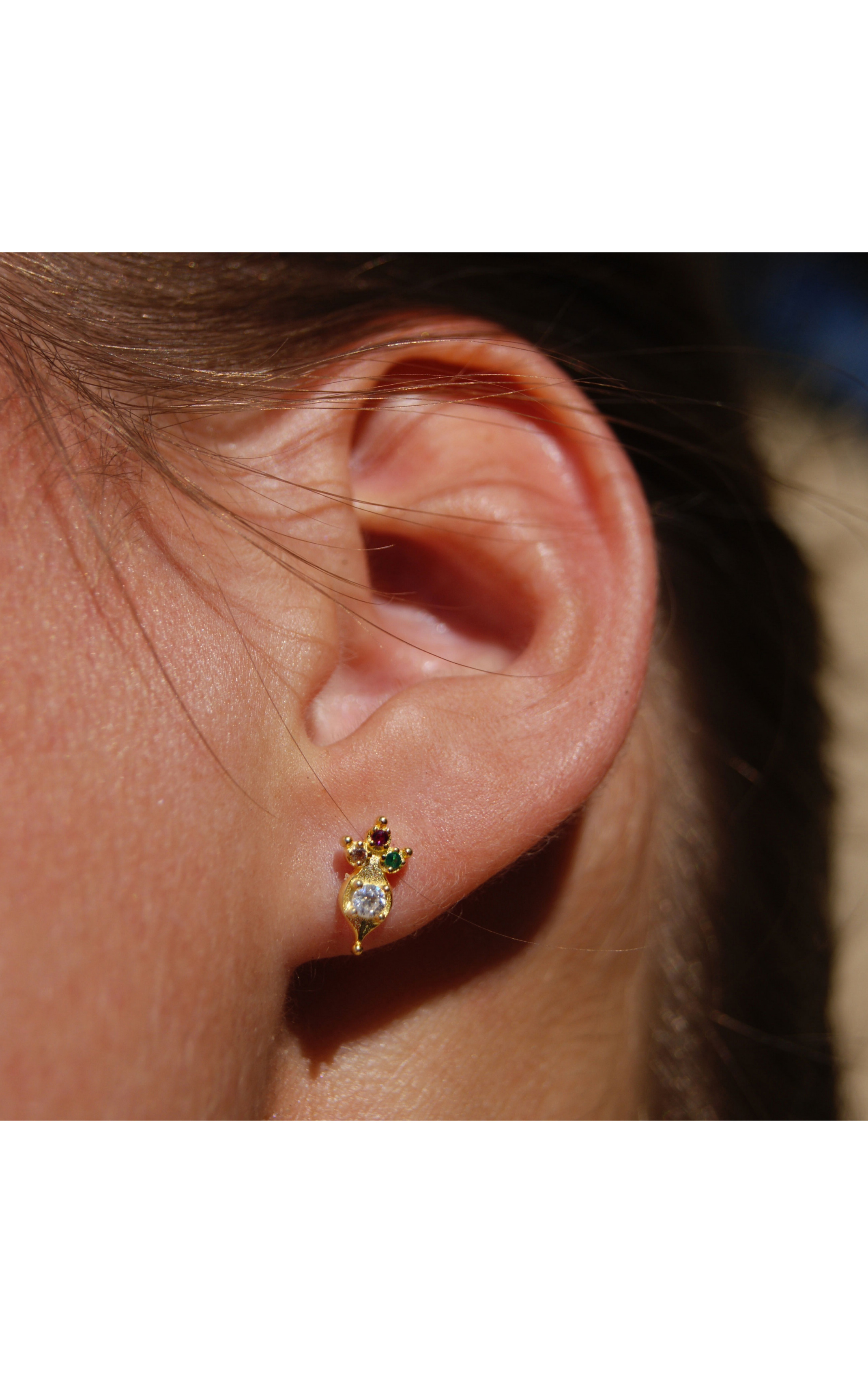 Boucle d'oreille Ikaria Multicolore