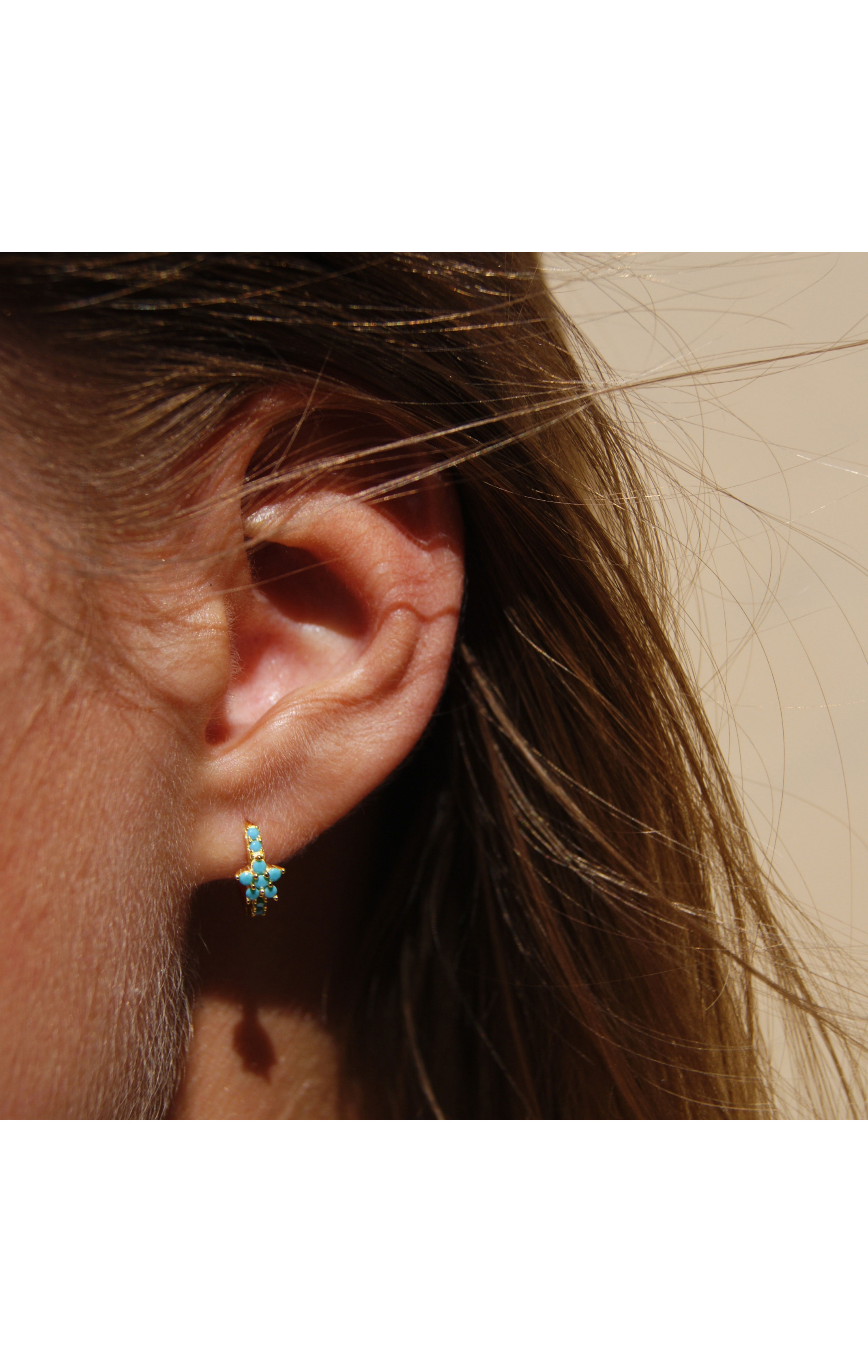 Earring Koki Turquoise Blue Turquoise
