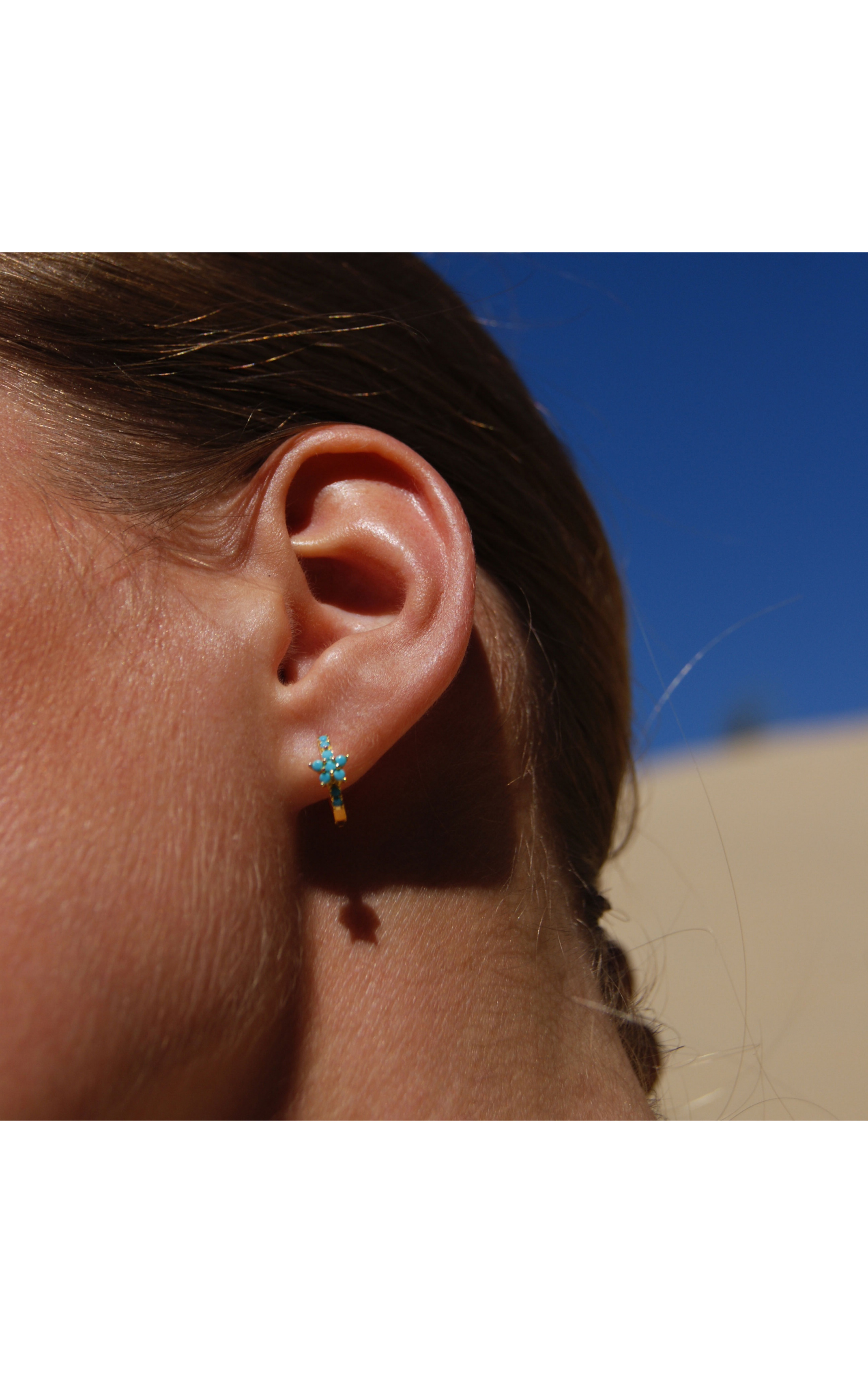 Earring Koki Turquoise Blue Turquoise