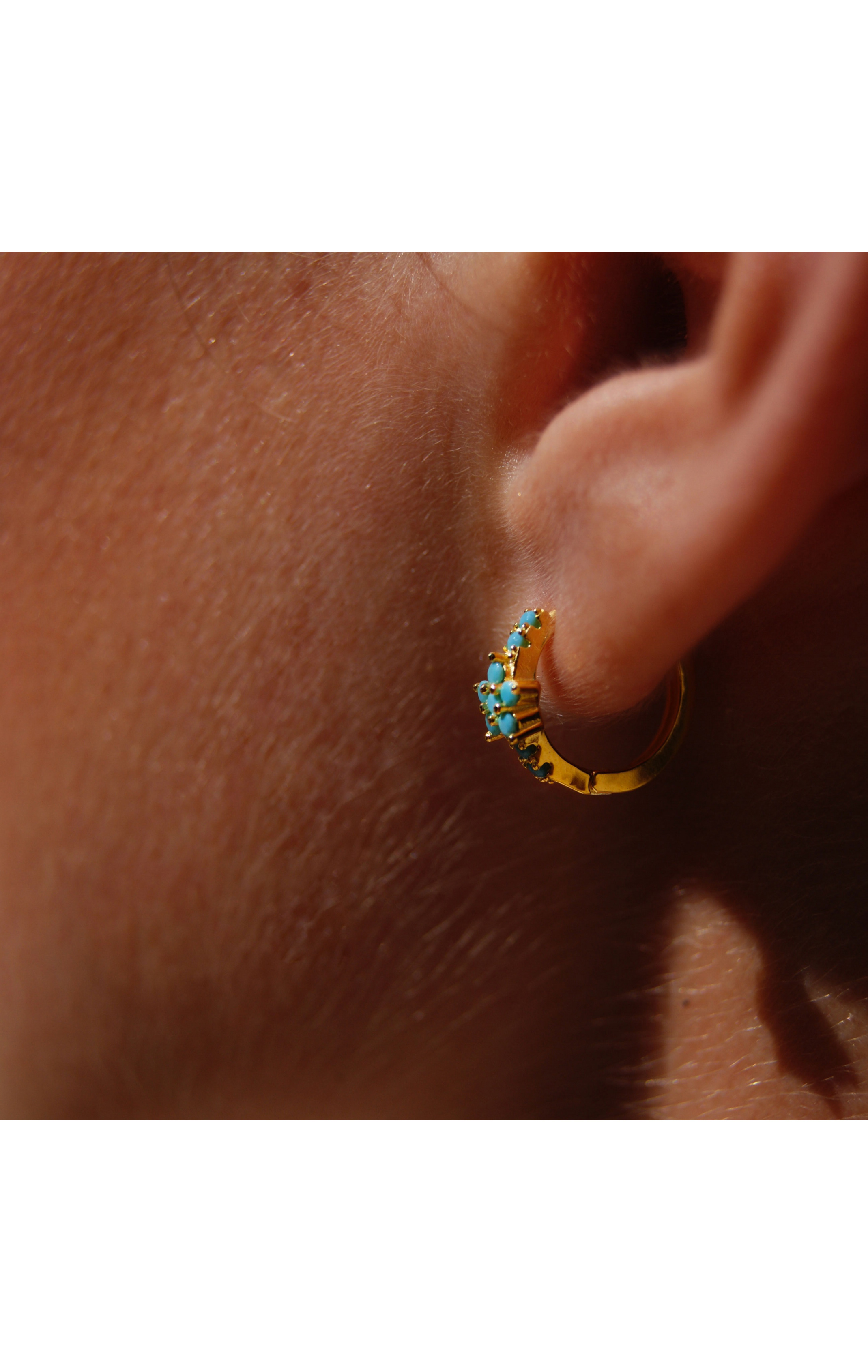 Earring Koki Turquoise Blue Turquoise