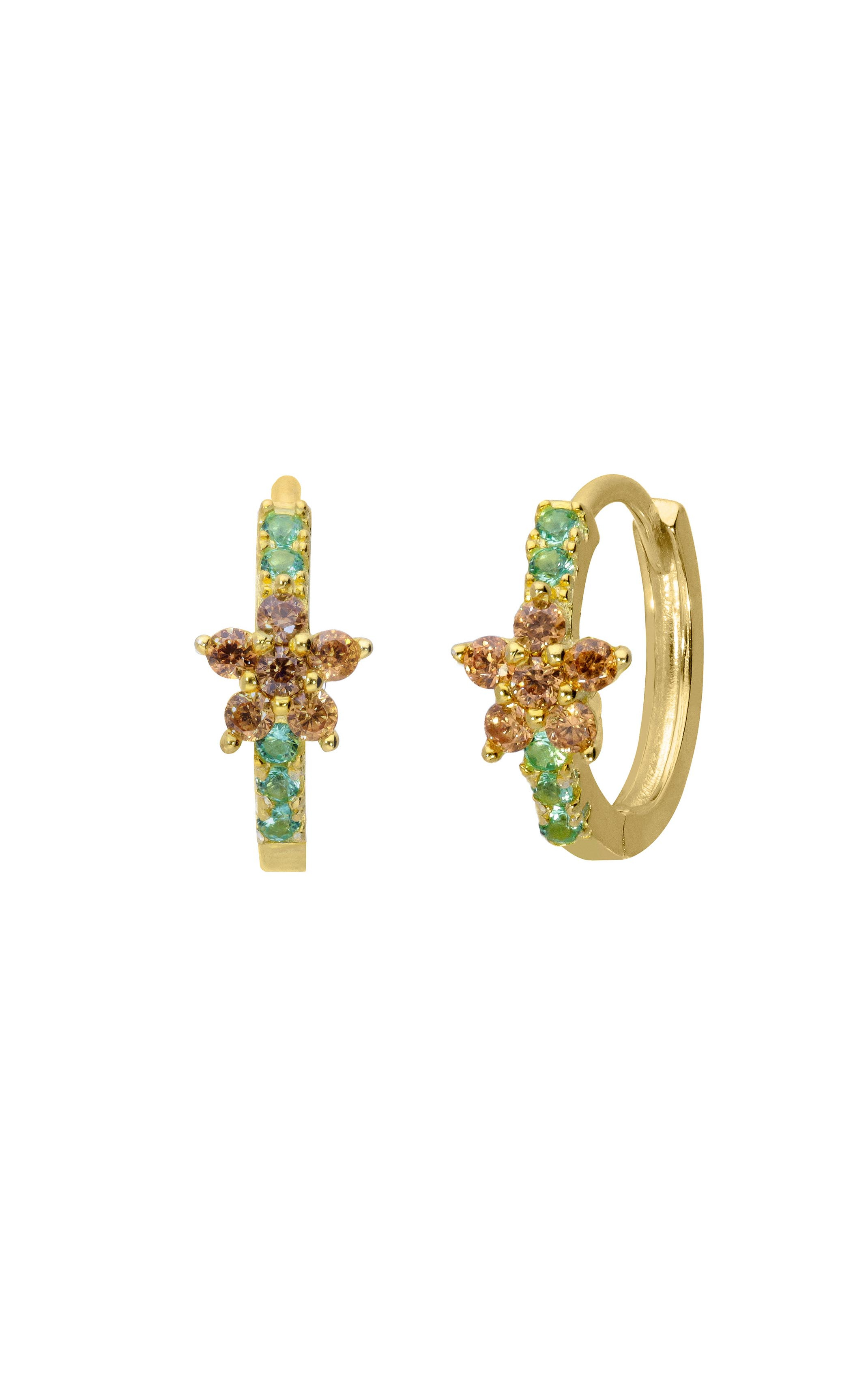Boucle d'oreille Koki Orange Champagne