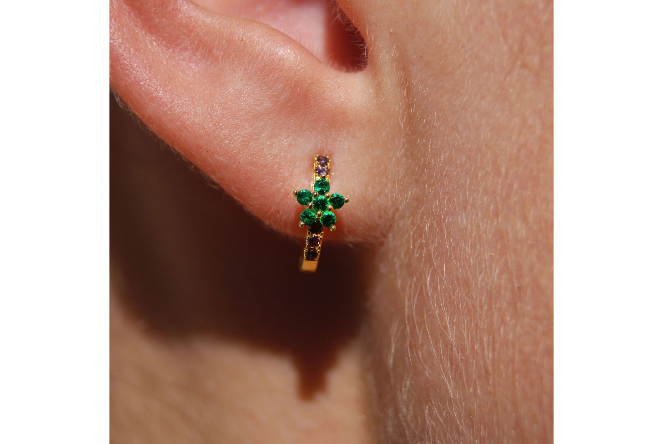 Hipanema Earring Koki emeraude