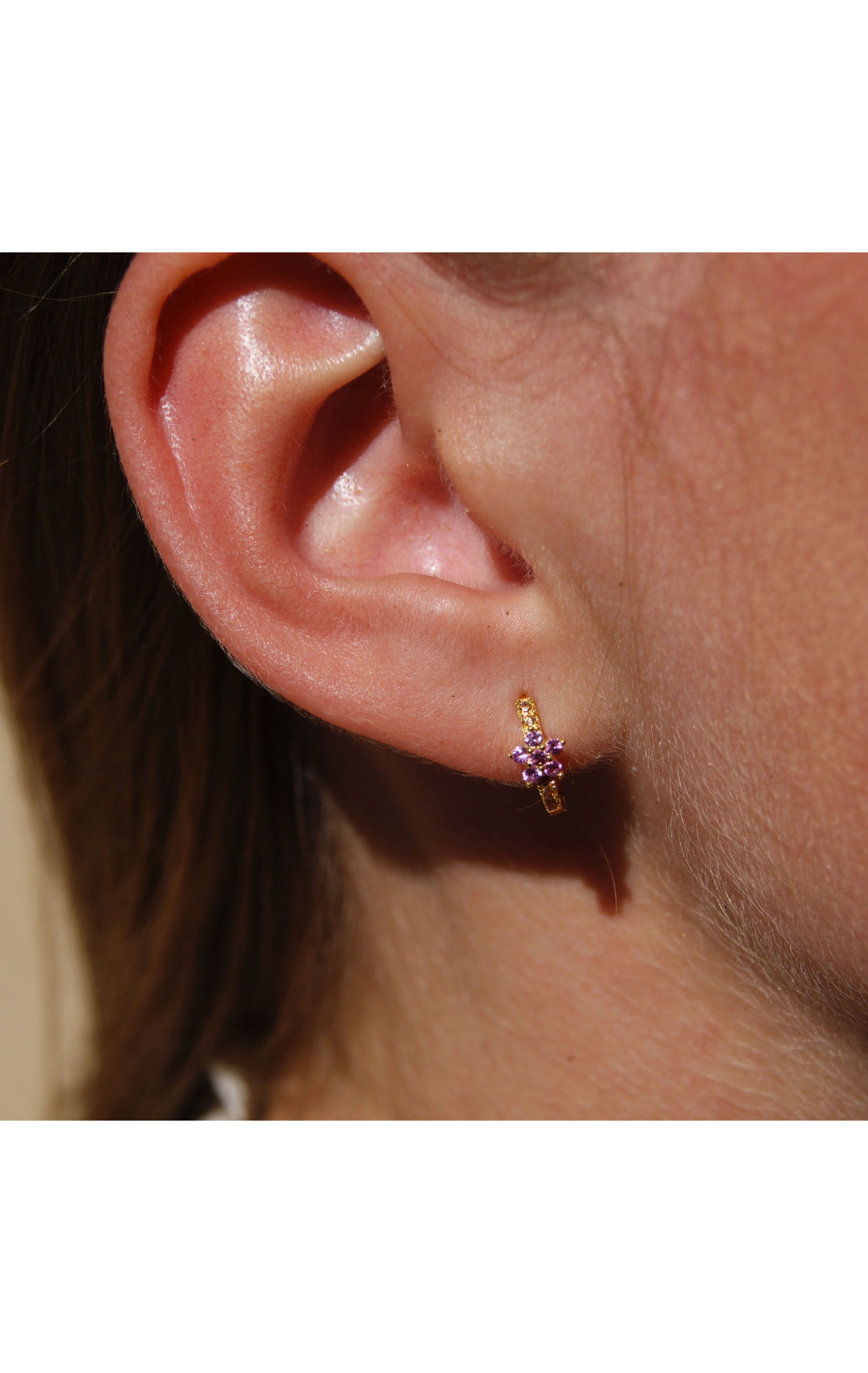 Boucle d'oreille Koki Rose