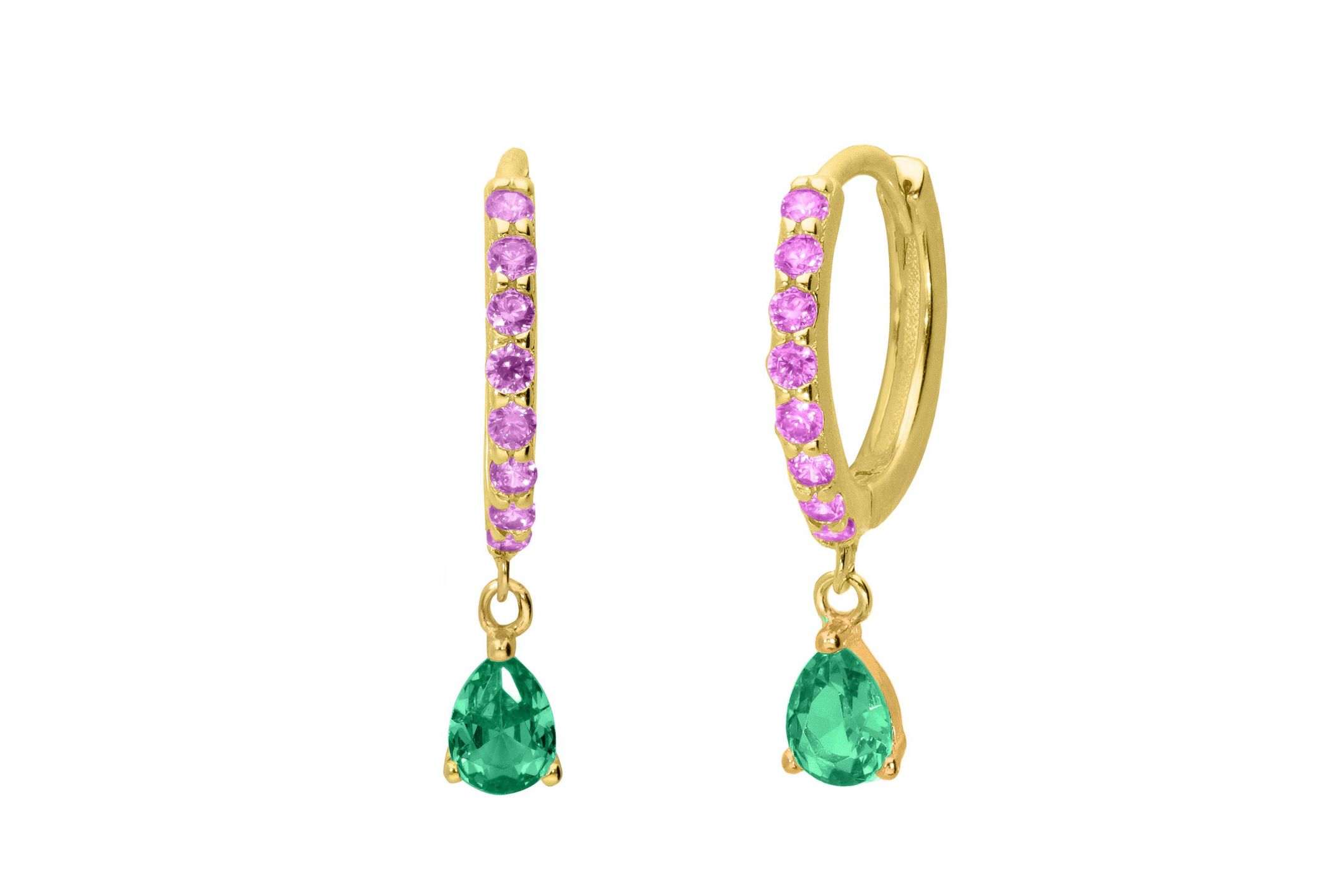 Hipanema Earrings Droppy emeraude
