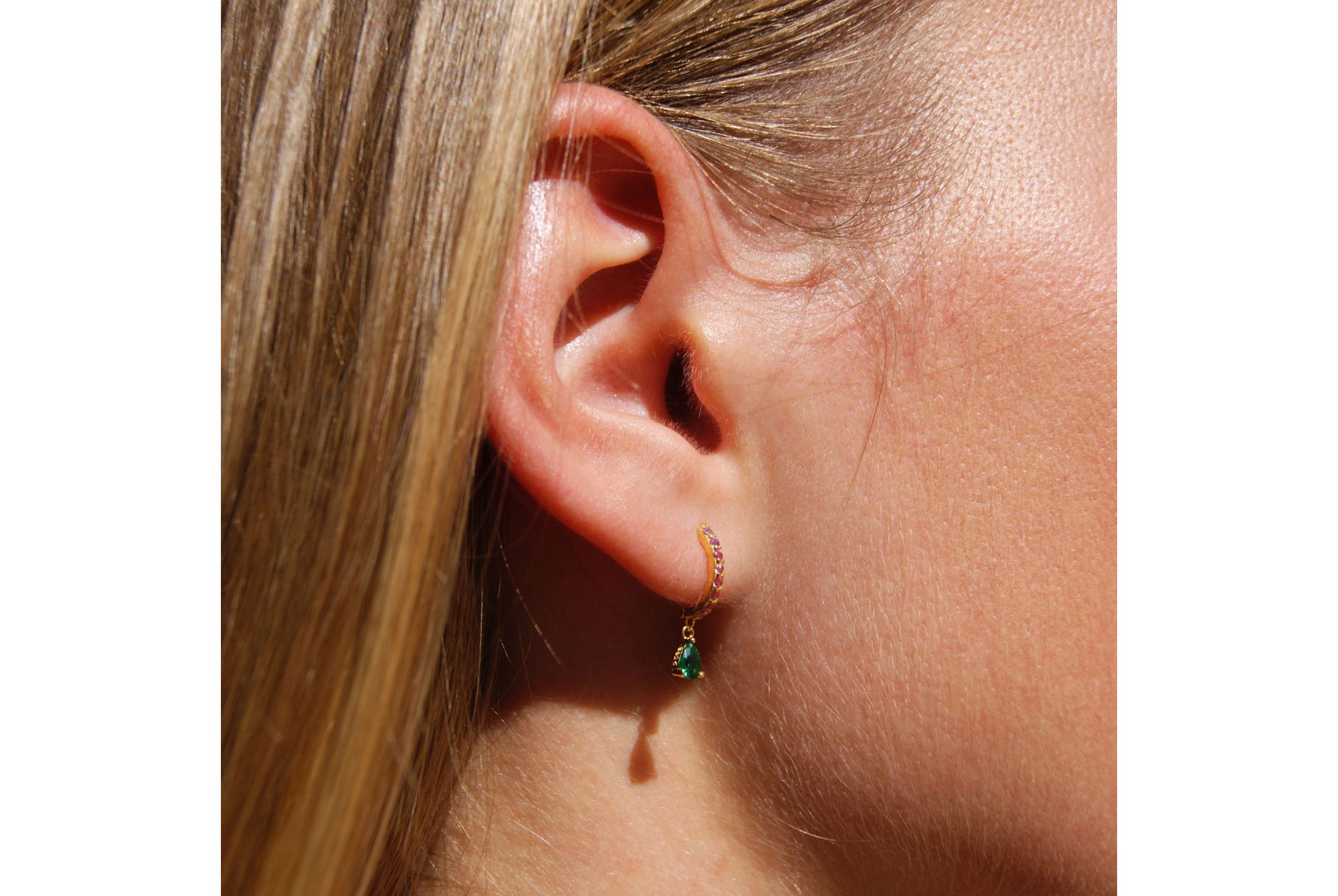 Hipanema Earrings Droppy emeraude