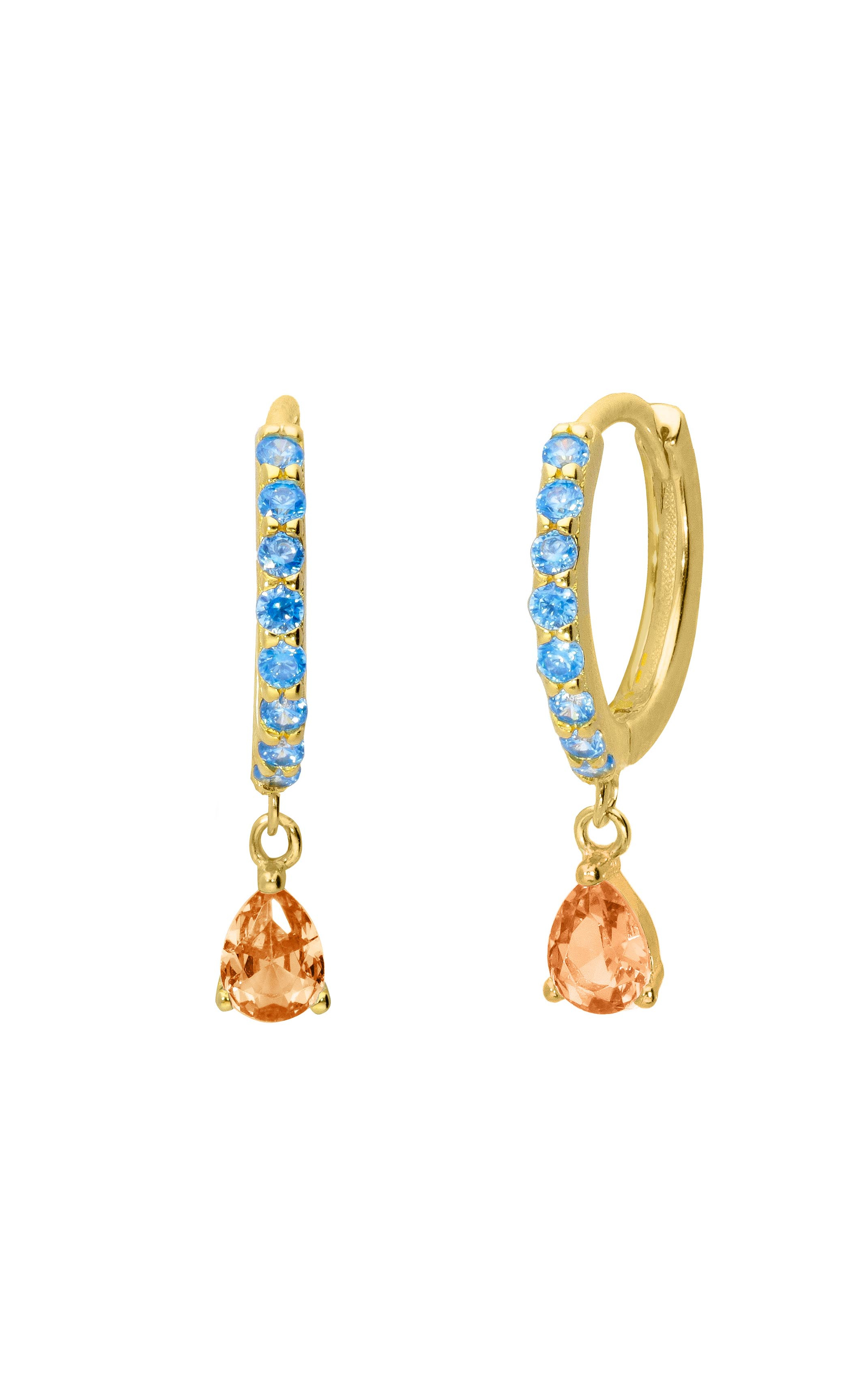 Earring Droppy Orange Champagne