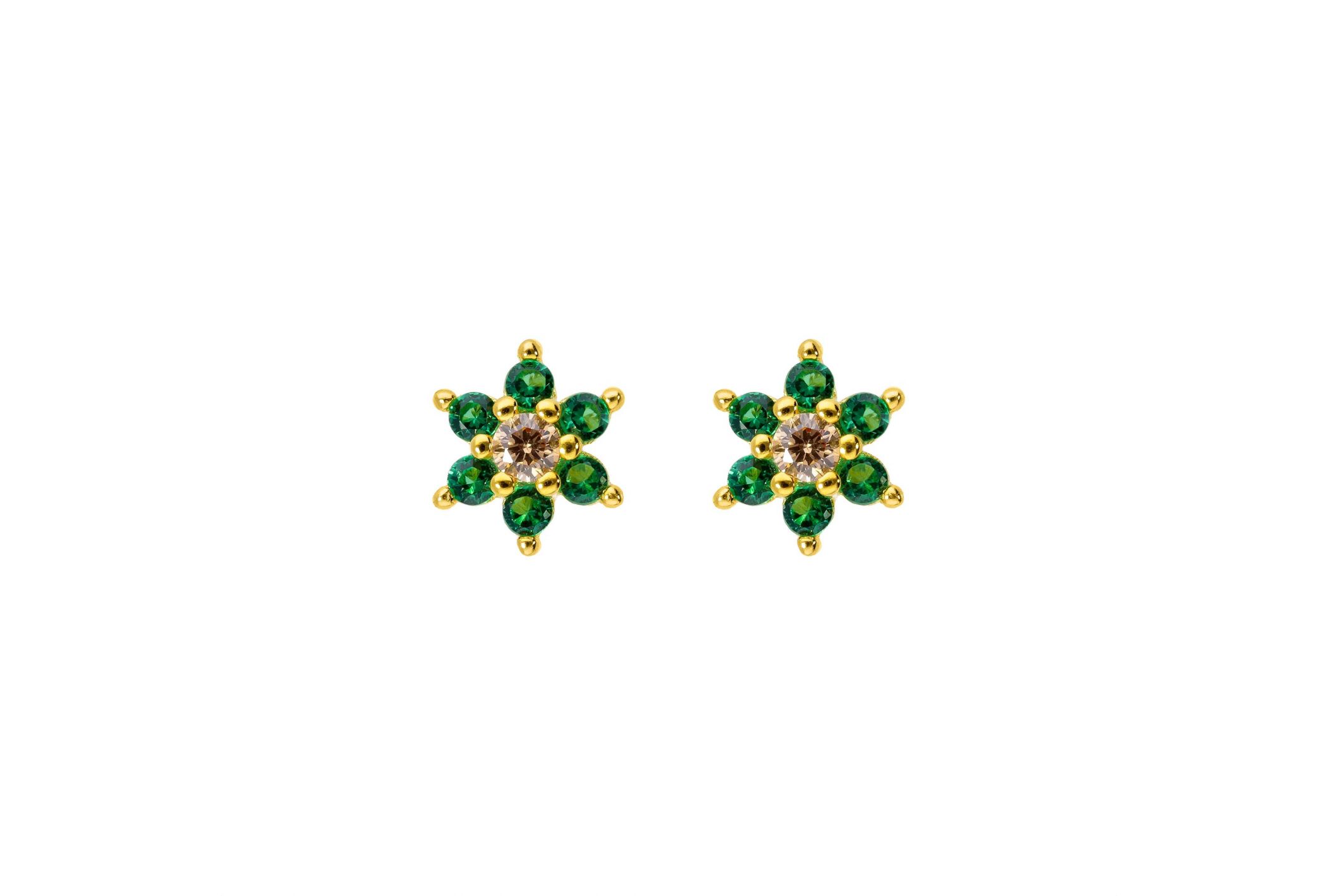 Hipanema Earrings Anafi Green Emerald emeraude