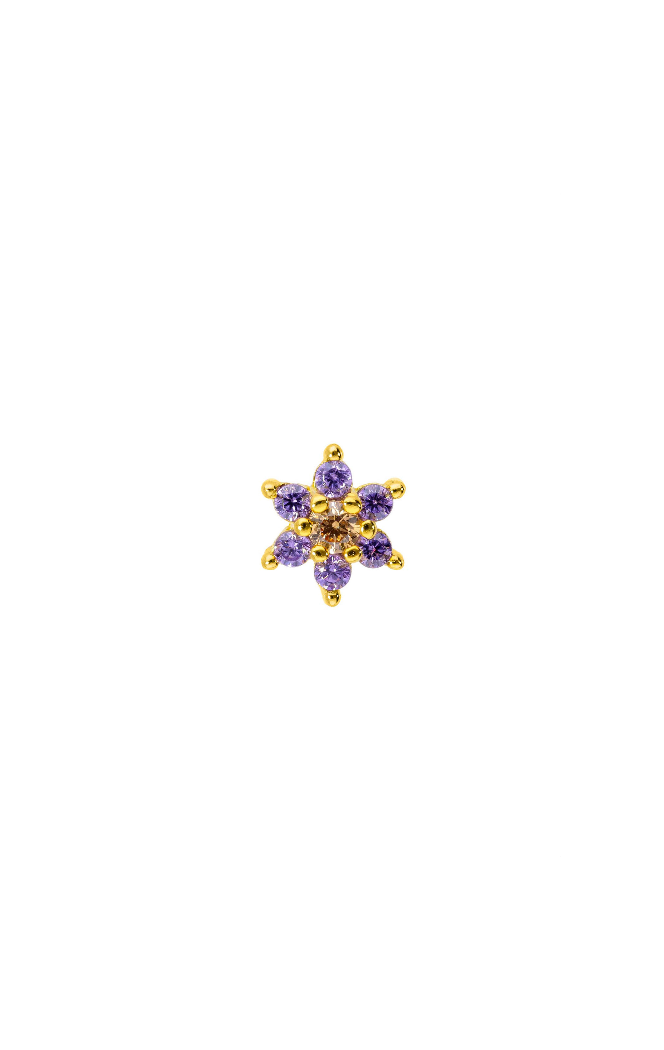 Earrings Anafi Violet Amethyste